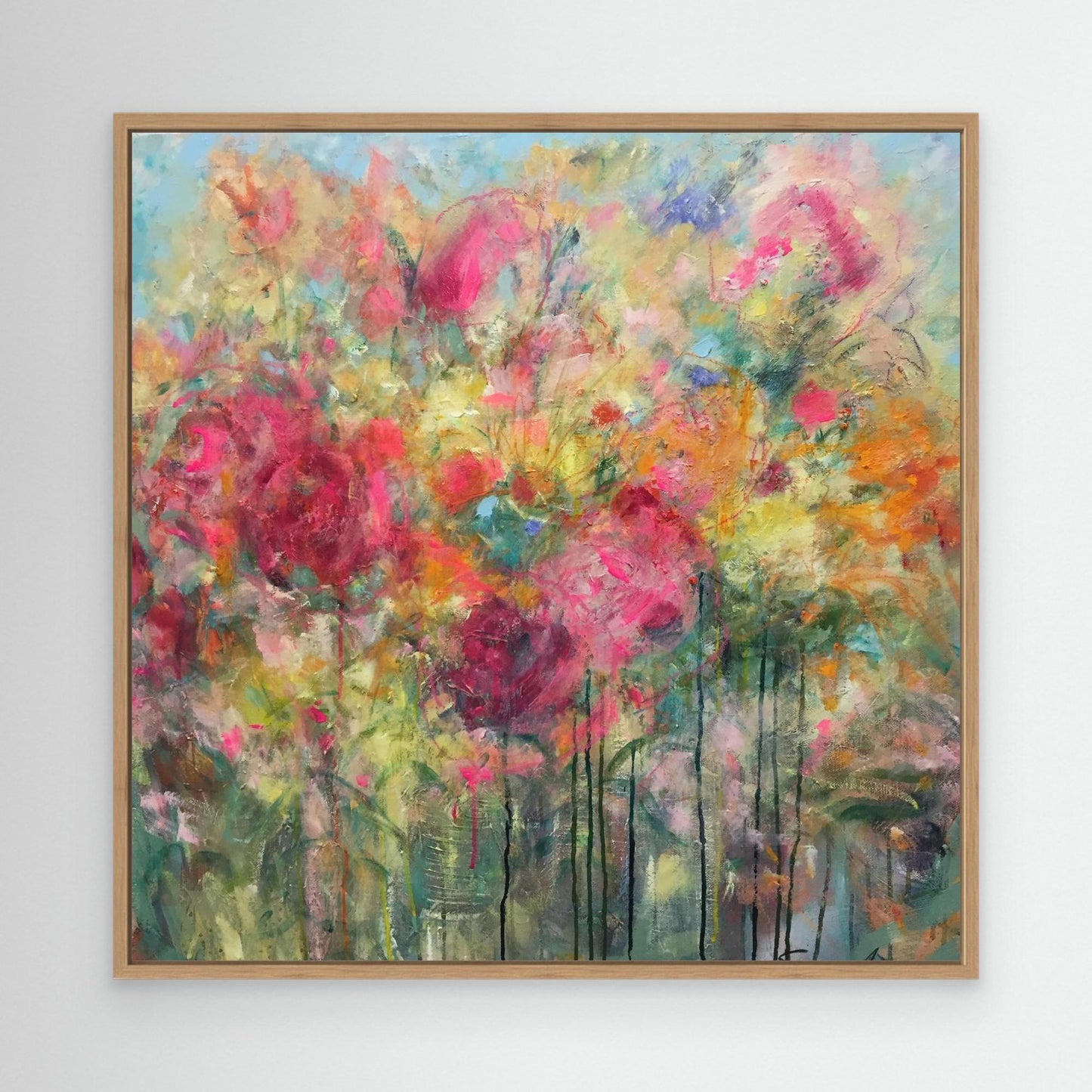 Färgsprakande konsttryck på canvas