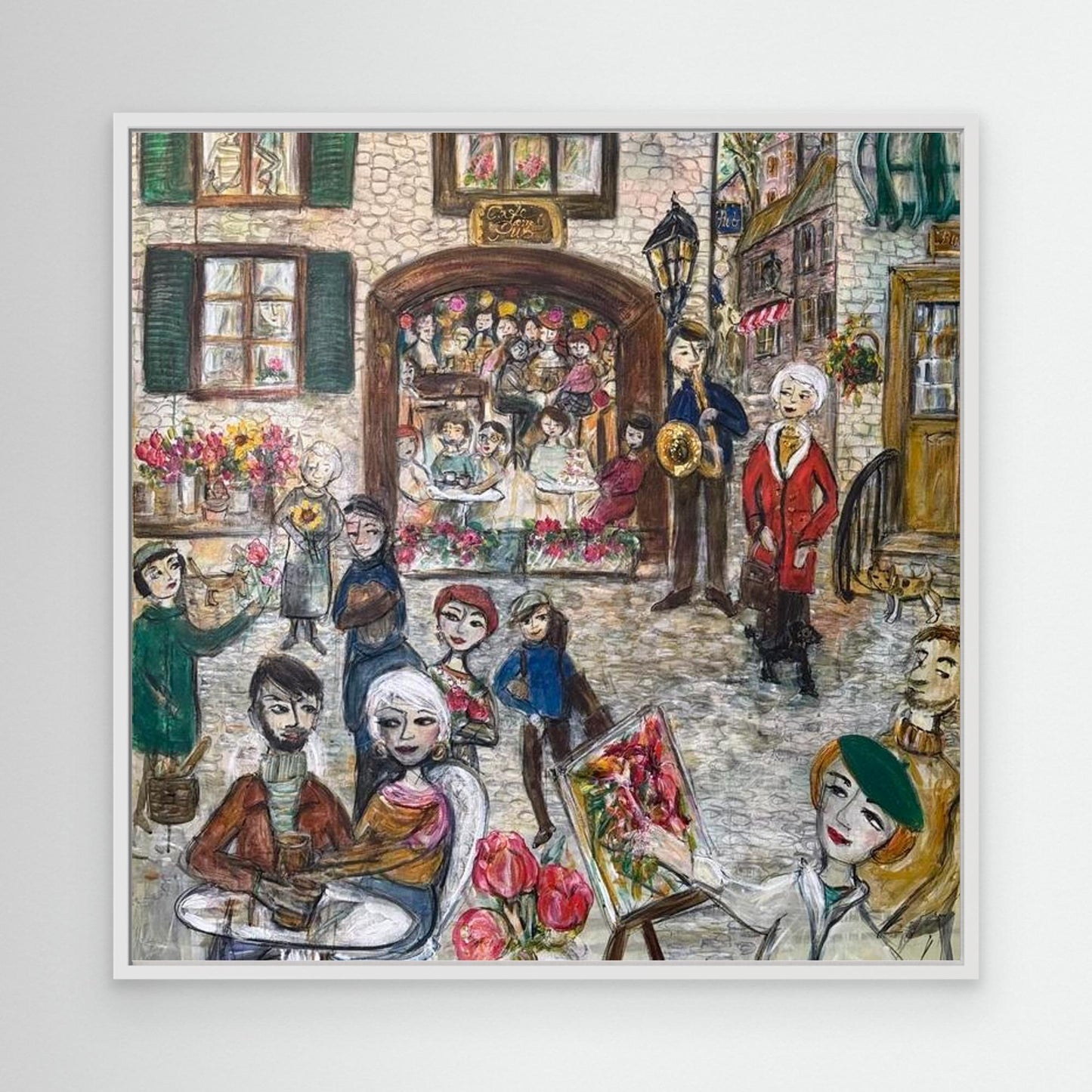 Engelsk village - Canvasprint