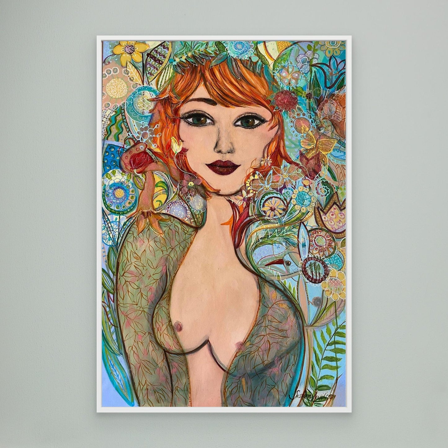 Flowergirl - Tryck på canvas