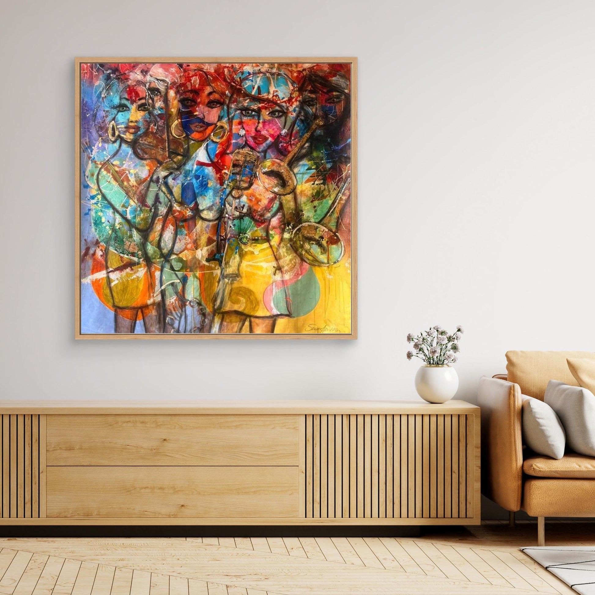 Jazz Twist - Konsttryck på Canvasduk 