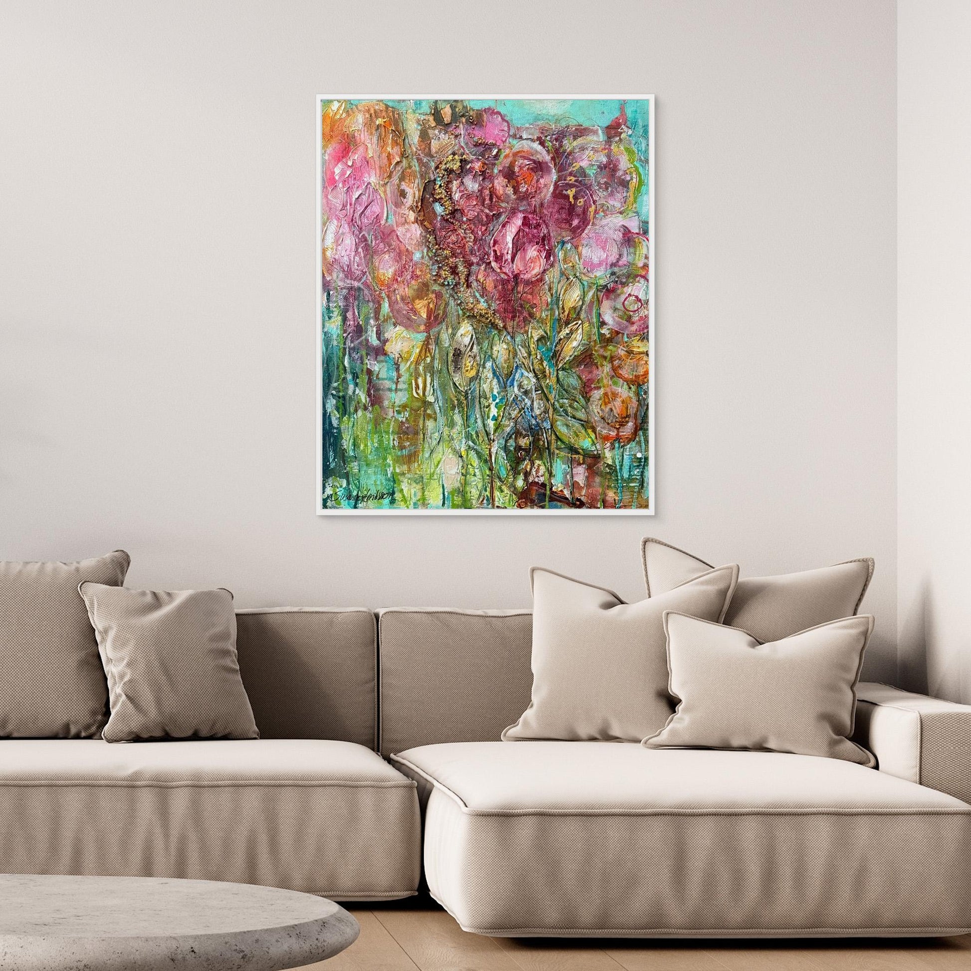 Dream garden - konsttryck på canvas 