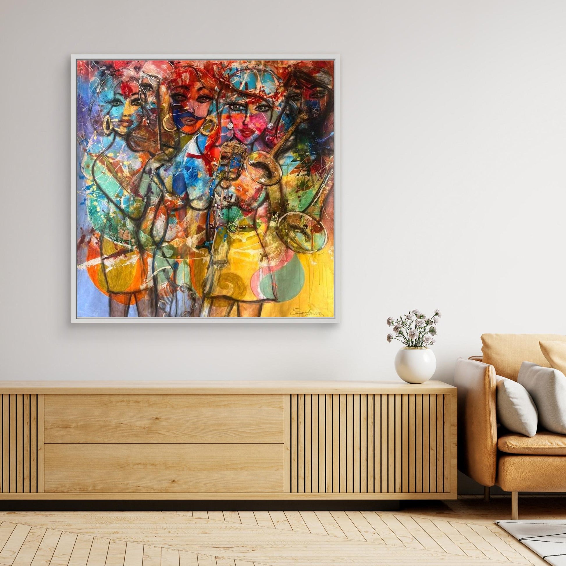 Jazz Twist - Konsttryck på Canvasduk 