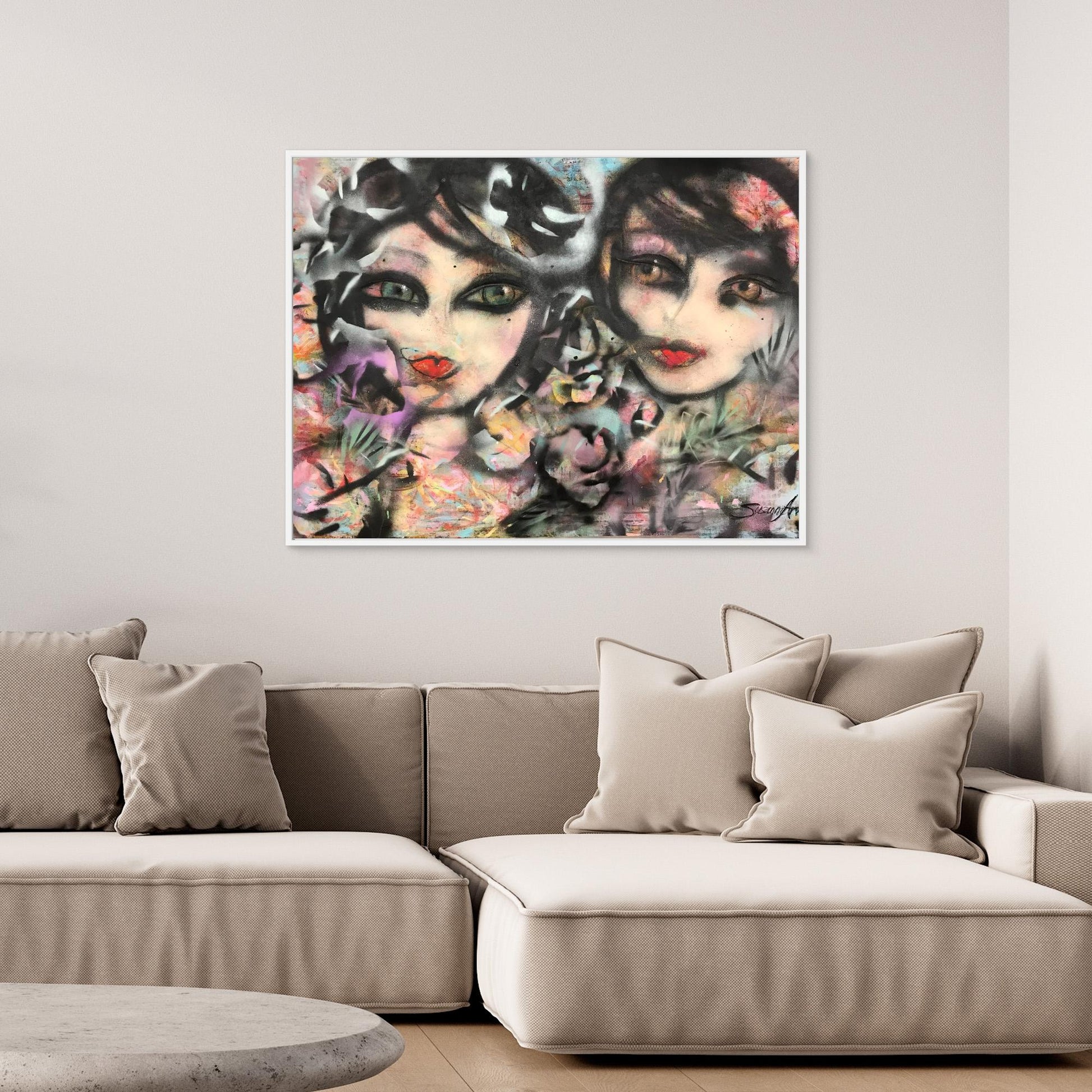 Sisters - Konsttryck på duk