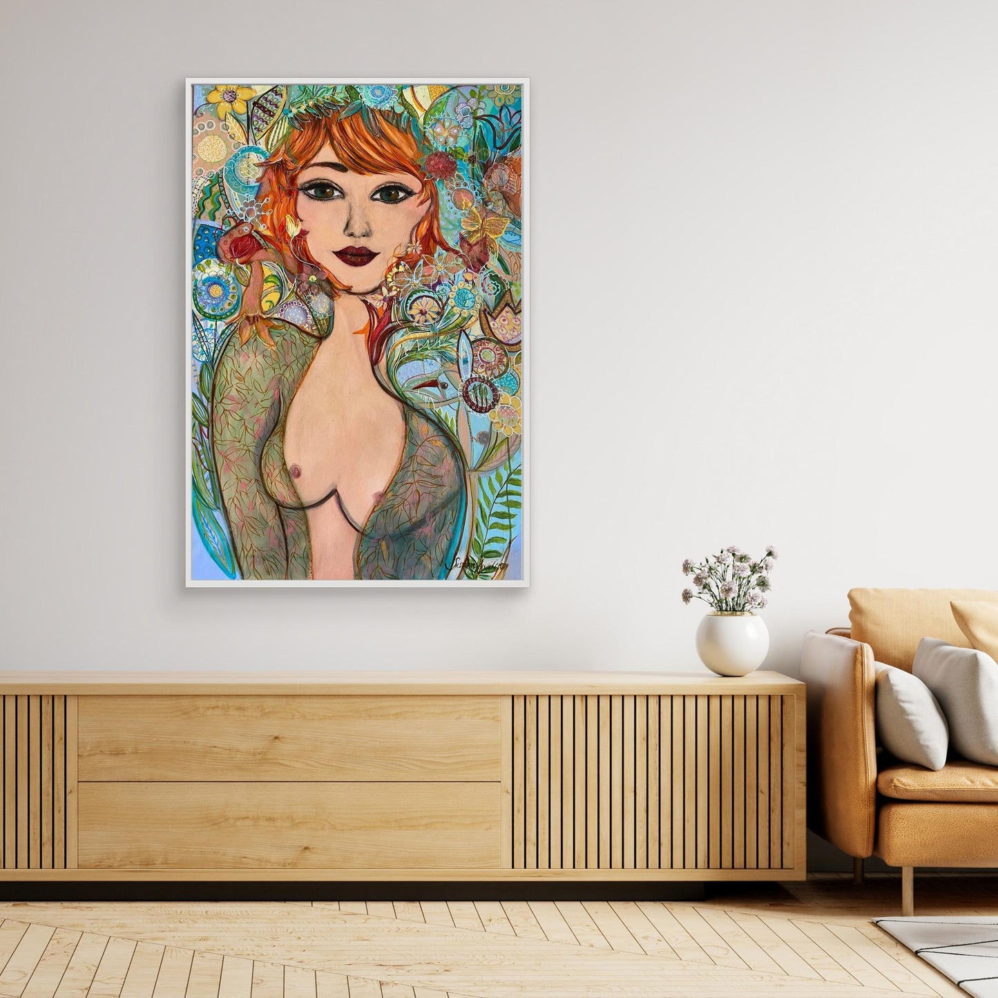 Flowergirl - Tryck på canvas