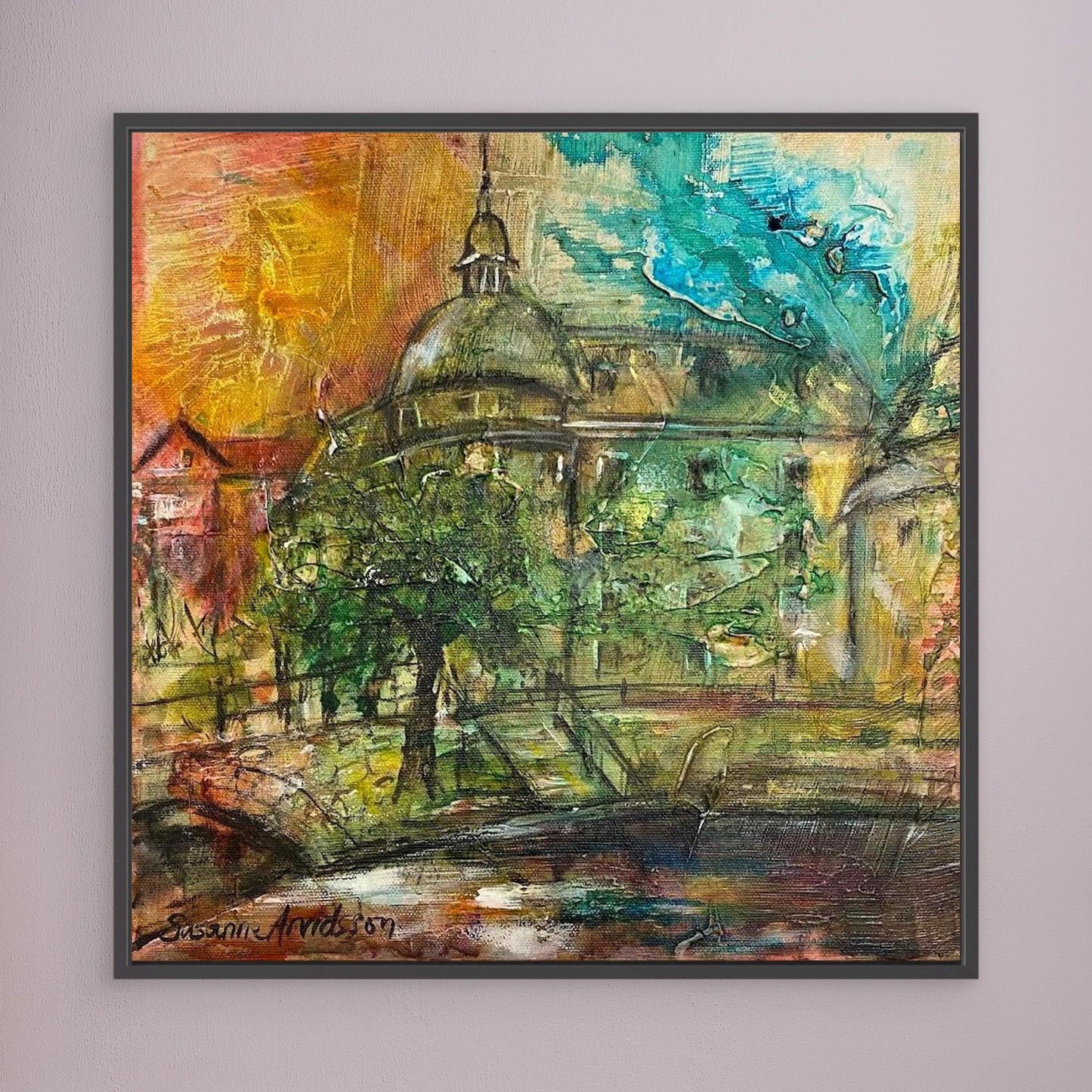 Konsttryck på canvasduk - Örebro slott