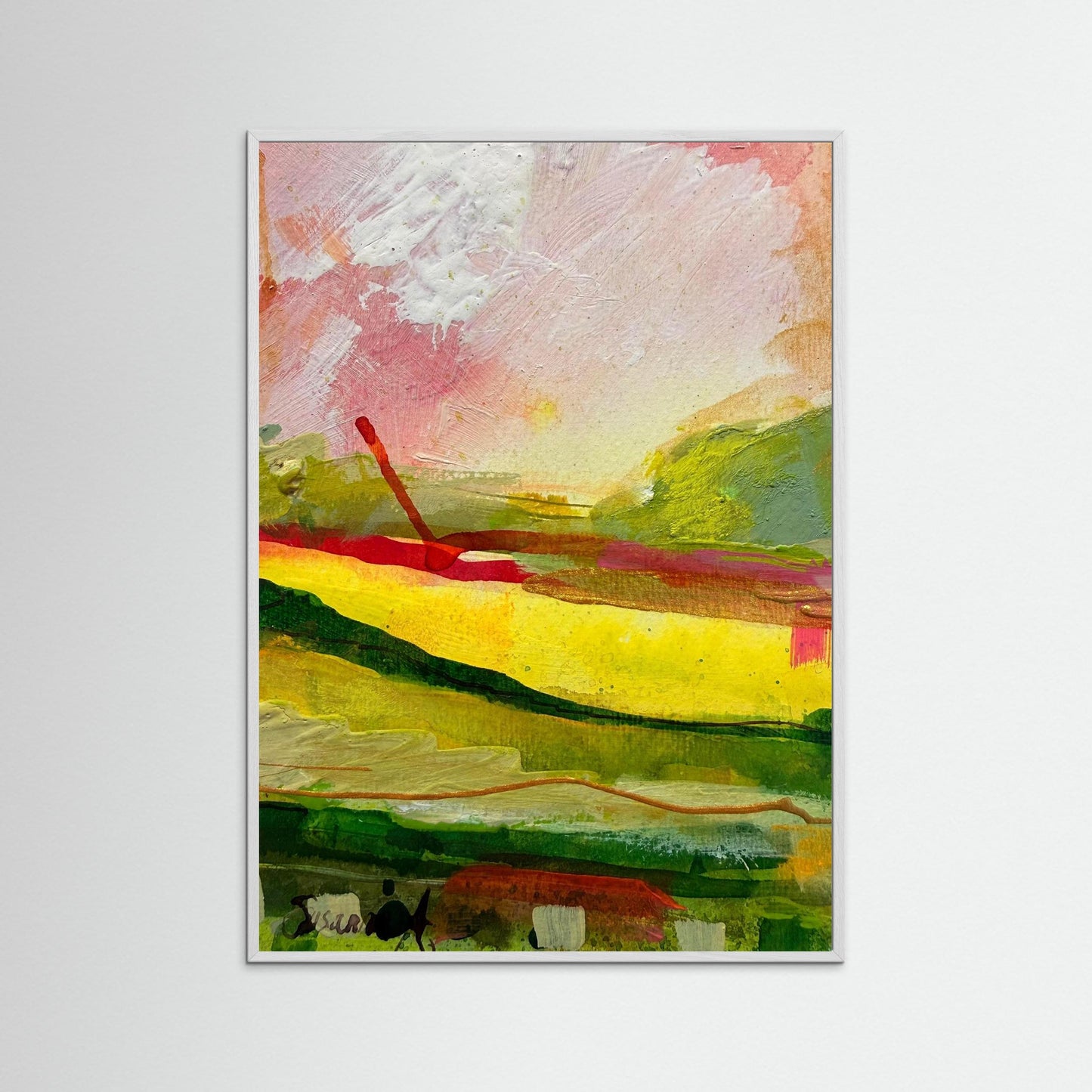Fine Art Print - Abstrakt landskap - Morgonens första ljus