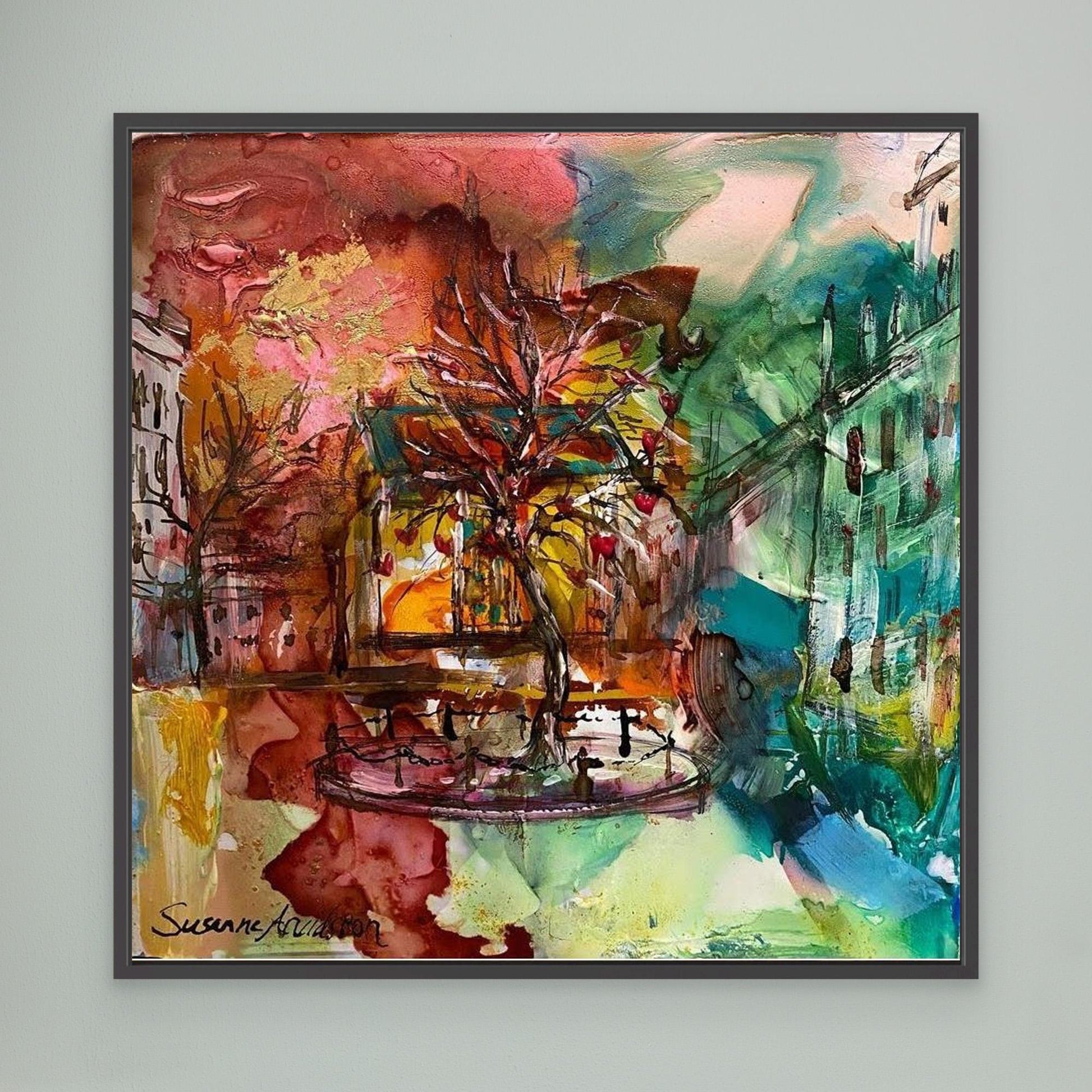 tryck på Canvas - Kärleksträdet på Stortorget