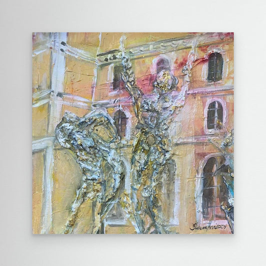 tryck på Canvasduk - Vem tror på sagor här?