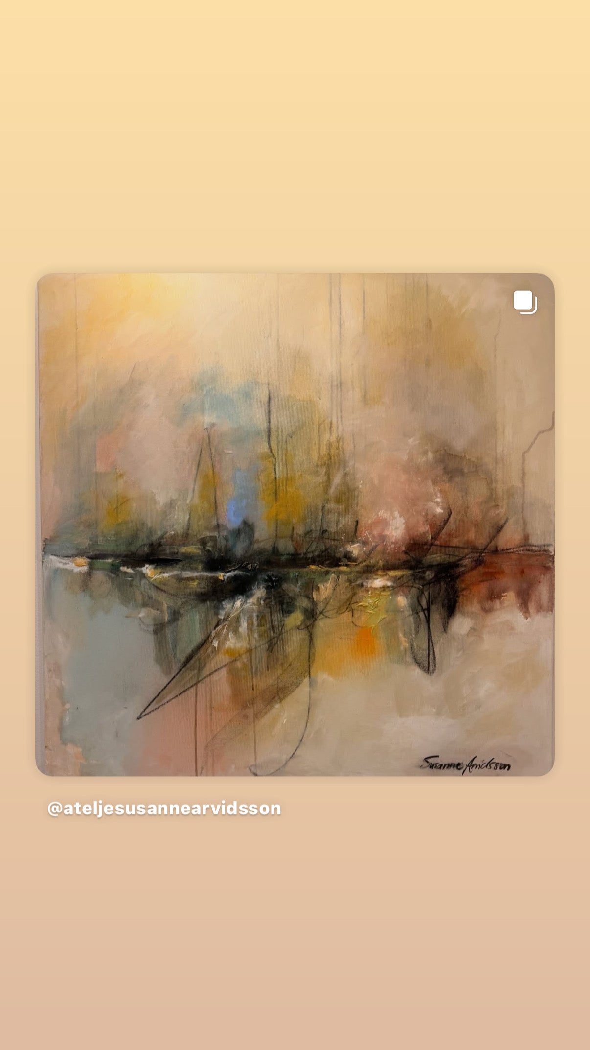 Braking waves - Stor canvas tavla