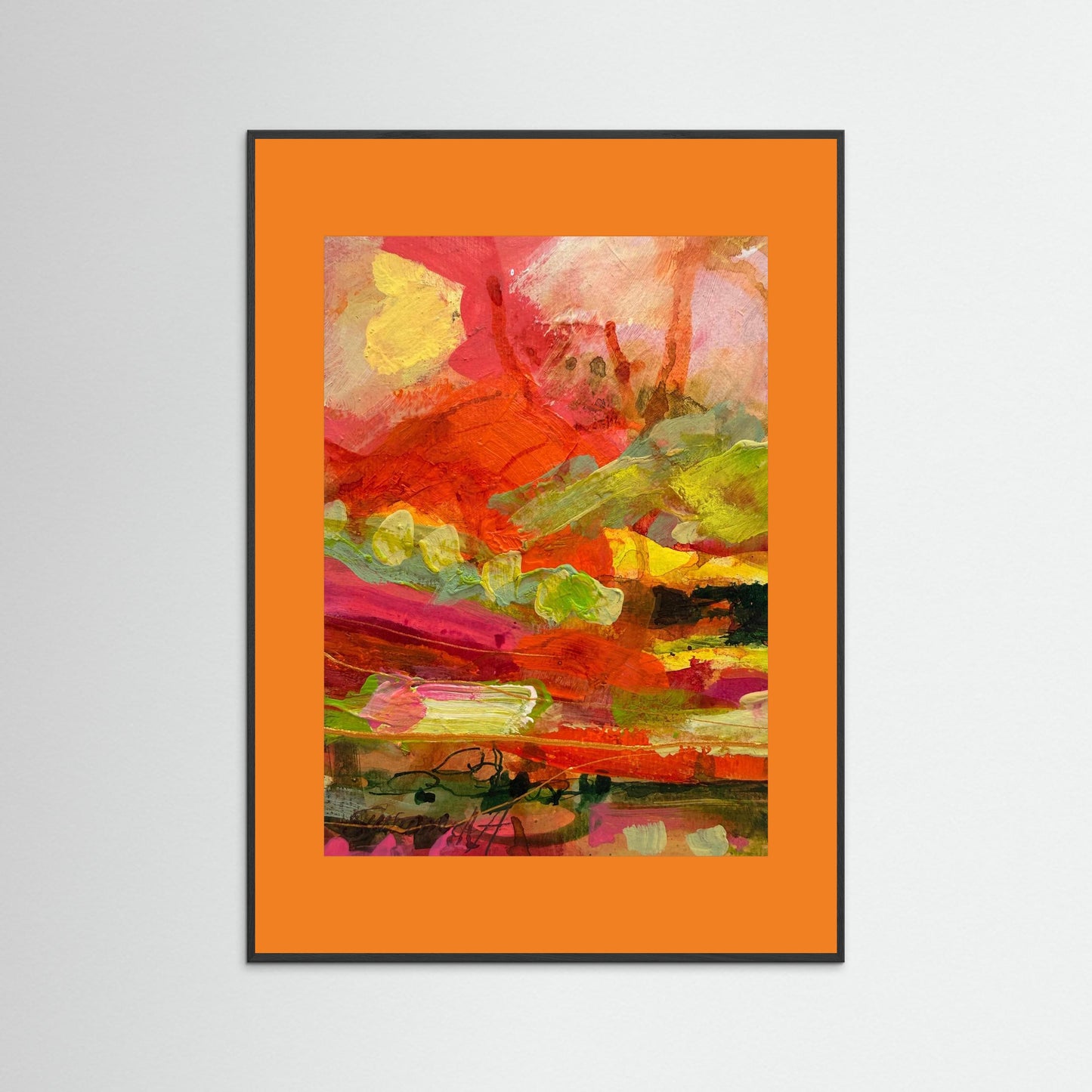 Fine Art Print - Abstrakt landskap - Efter solregnet