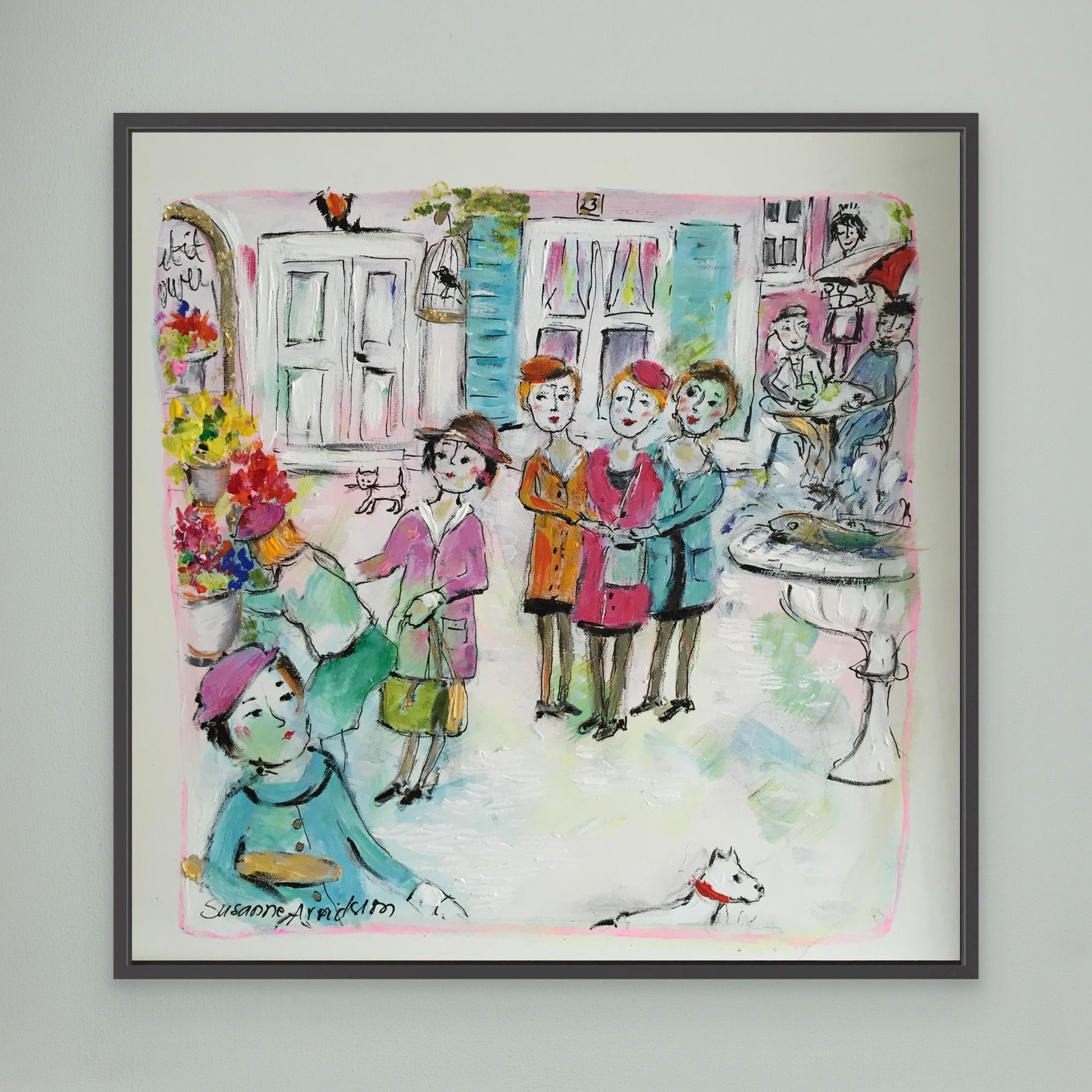 Canvastavla - Torghandel