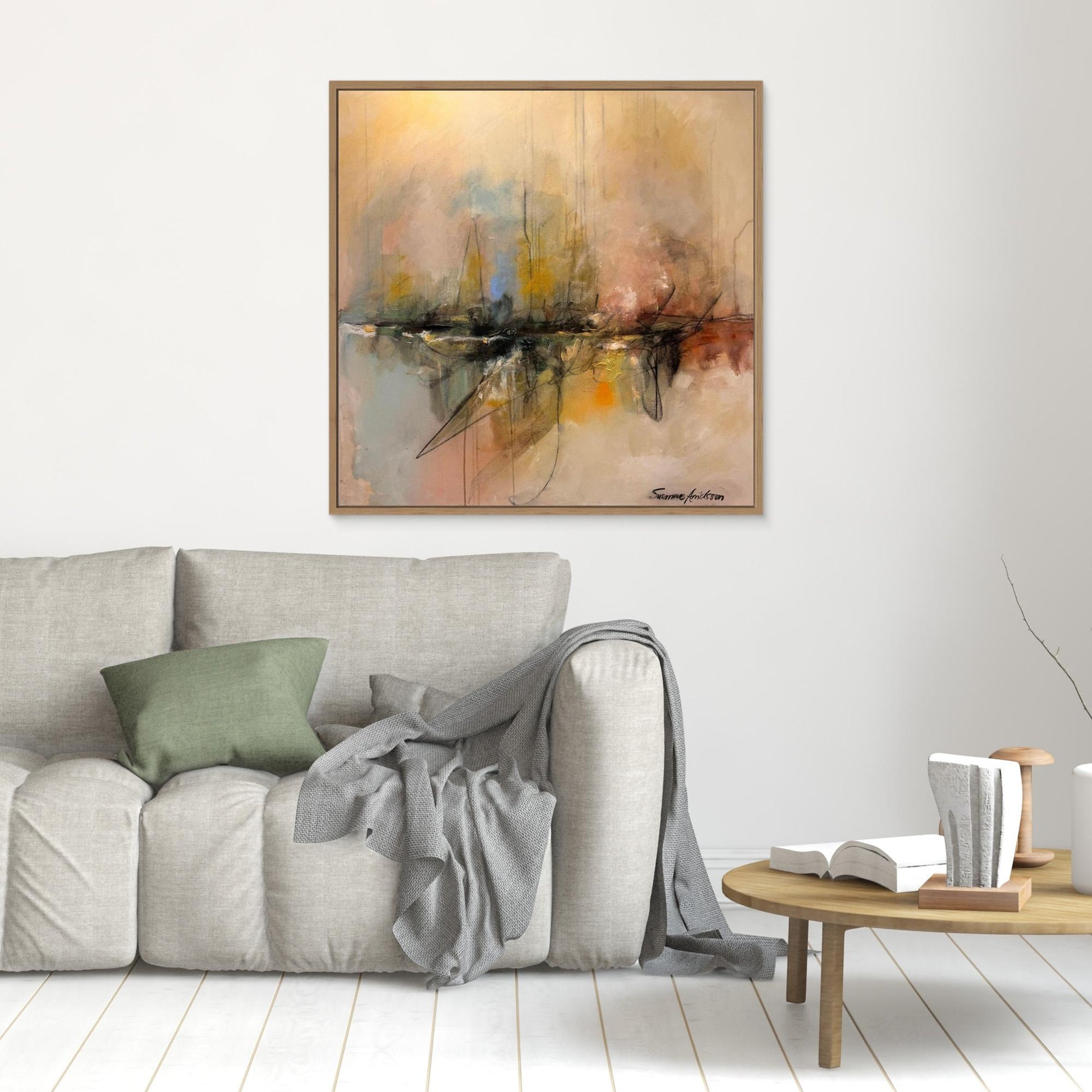 Stor canvas tavla - Braking waves