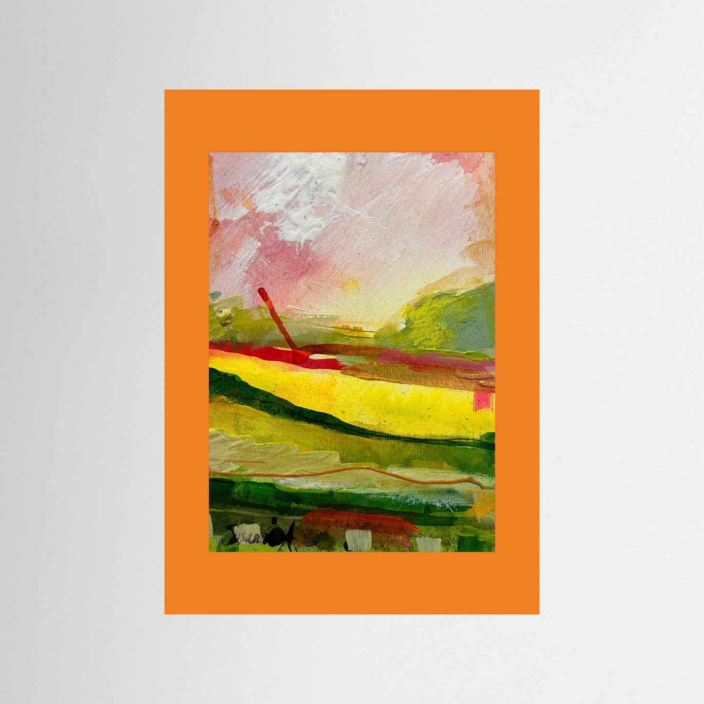 Fine Art Print - Abstrakt landskap - Morgonens första ljus