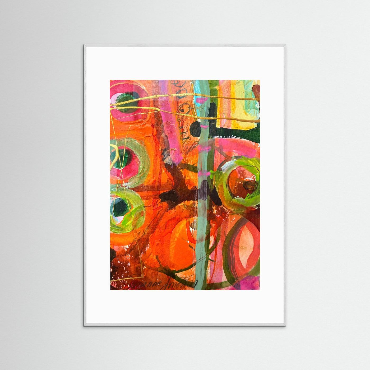 Fine art print- Abstrakt landskap- Ljusets hjärta 