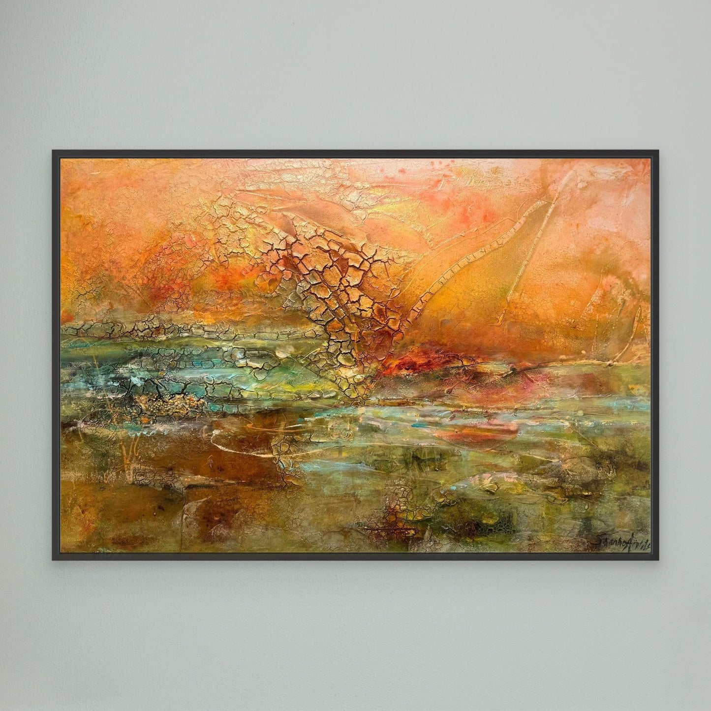 Konsttryck på canvas – Glödande Horisont 