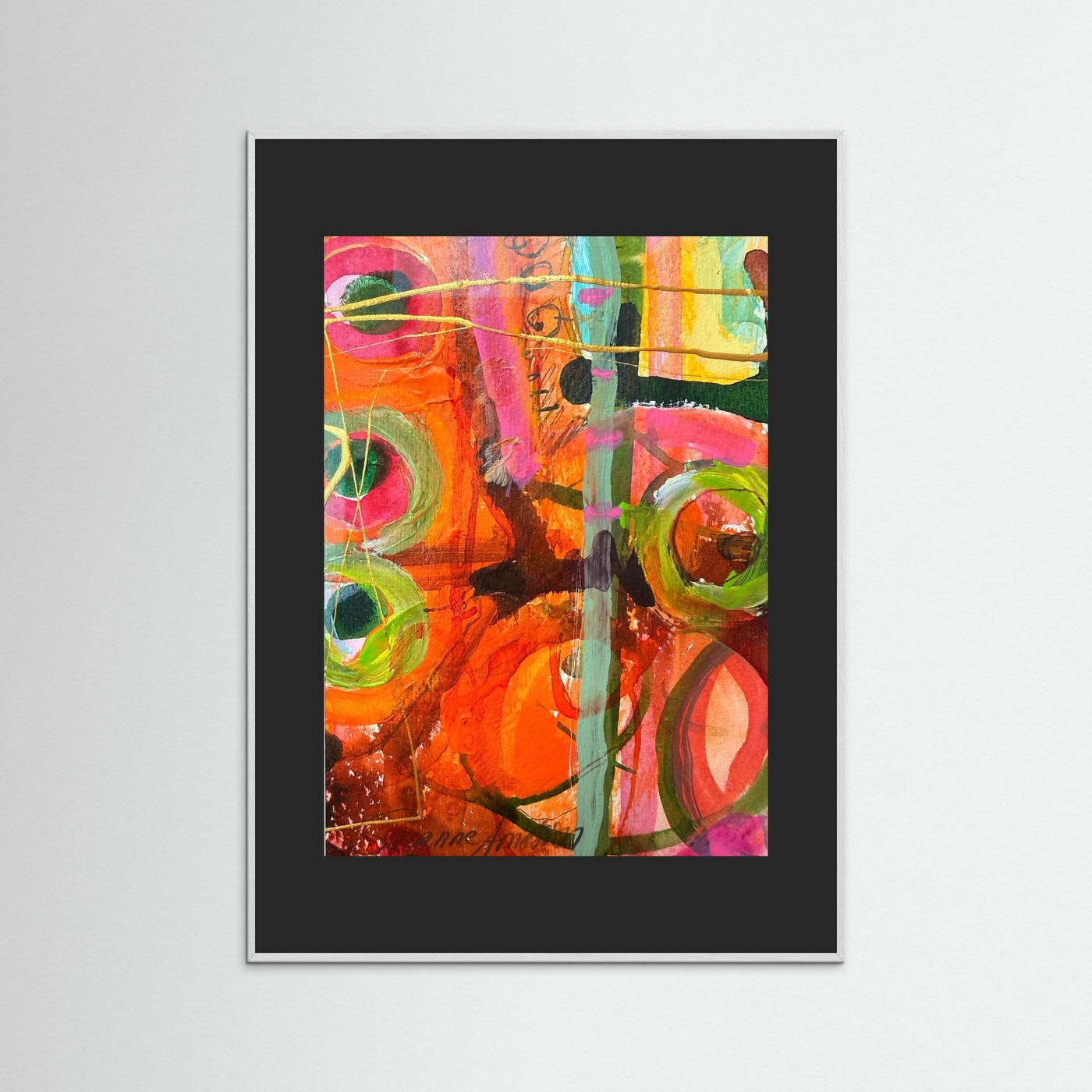 Fine art print- Abstrakt landskap- Ljusets hjärta 