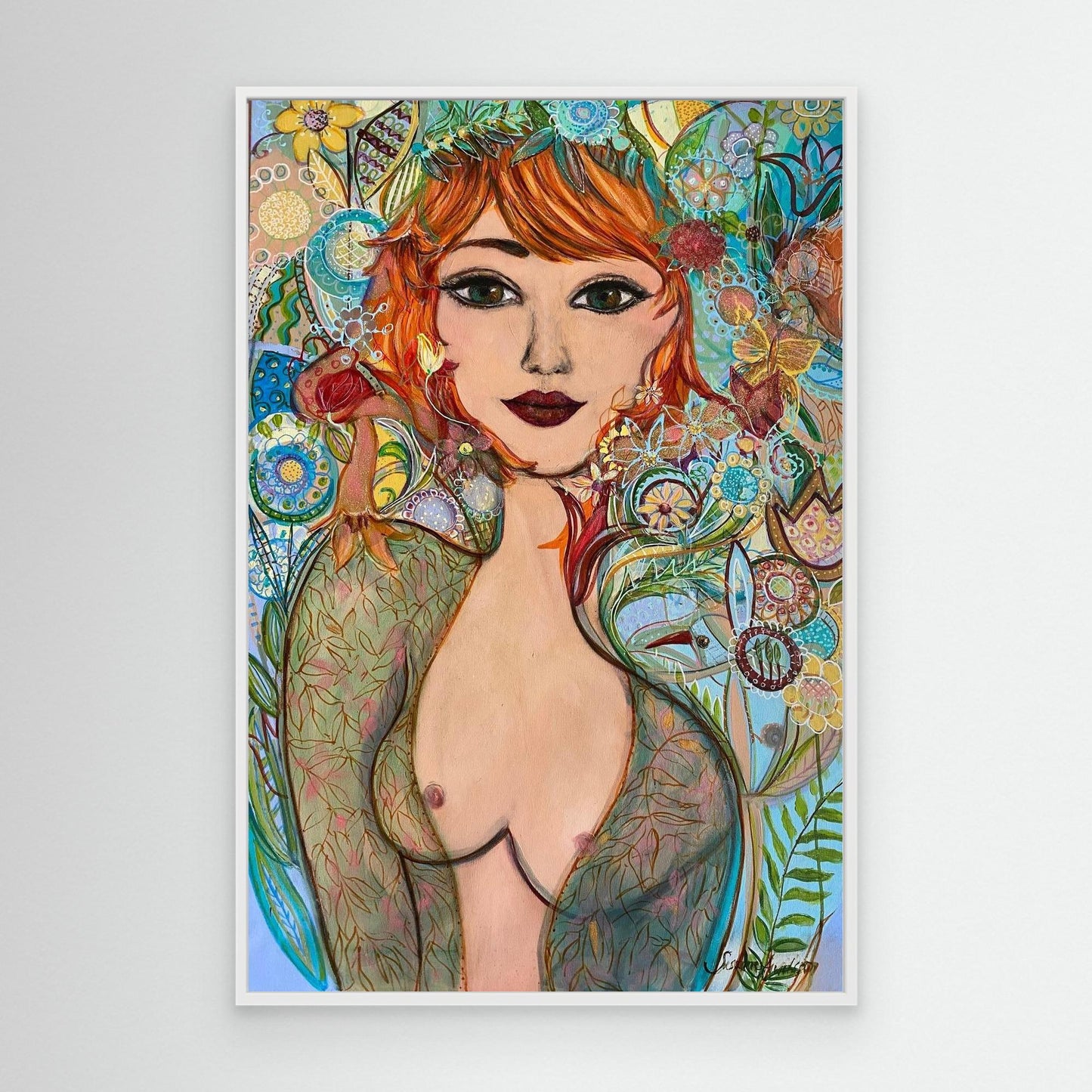 Flowergirl - Tryck på canvas