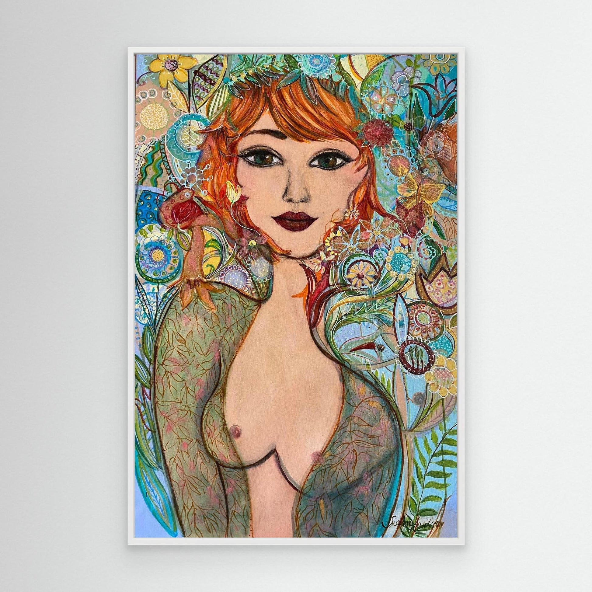 Flowergirl - Tryck på canvas