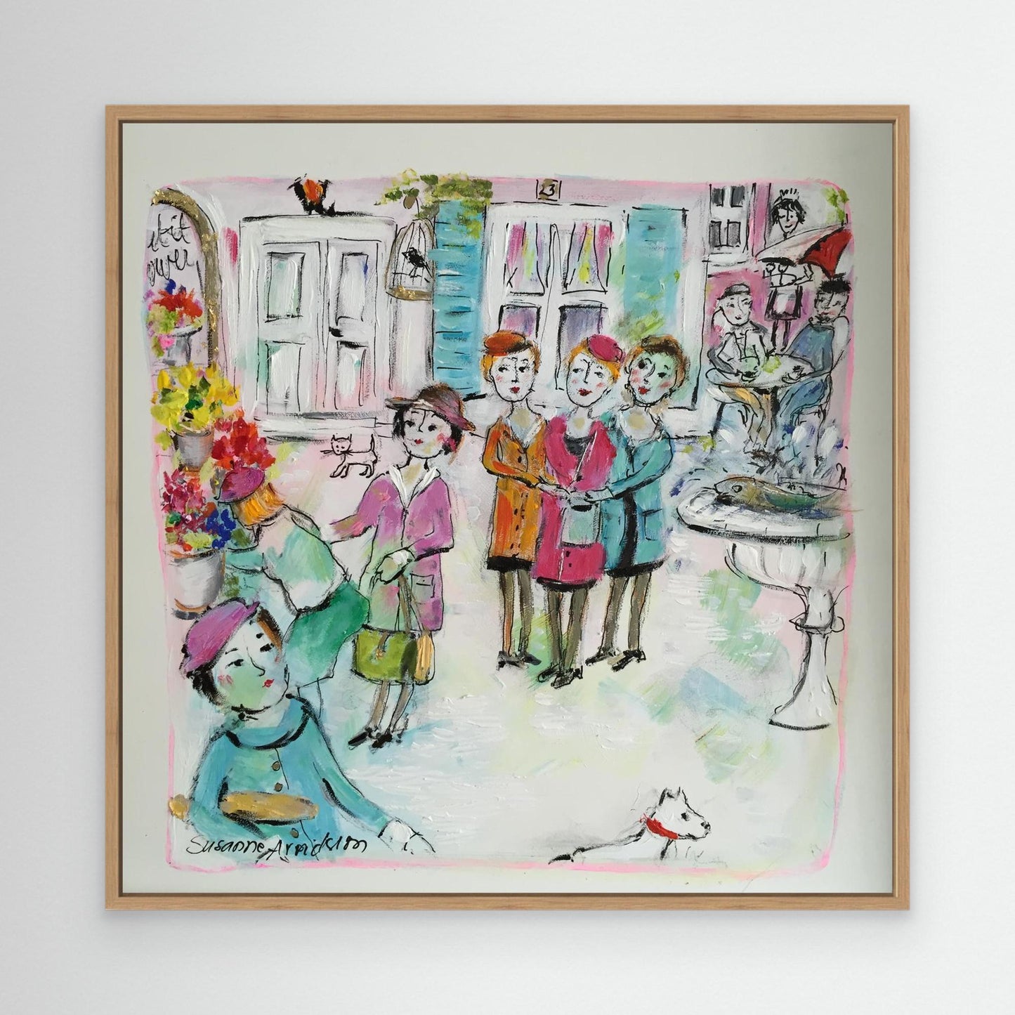 Canvastavla - Torghandel