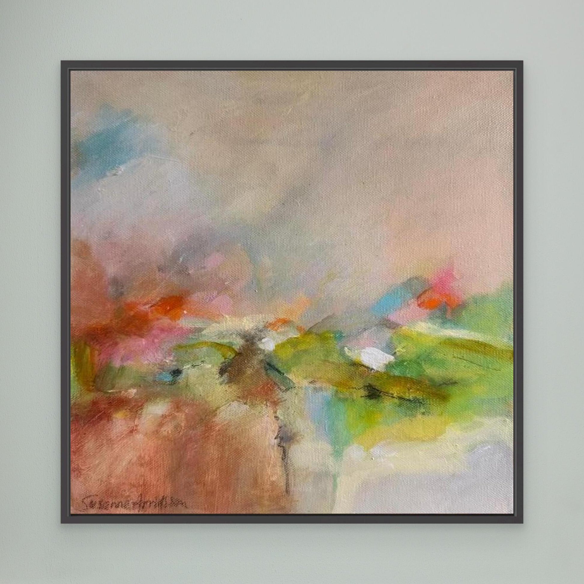 Bortom kullarna - Konsttryck på canvas 