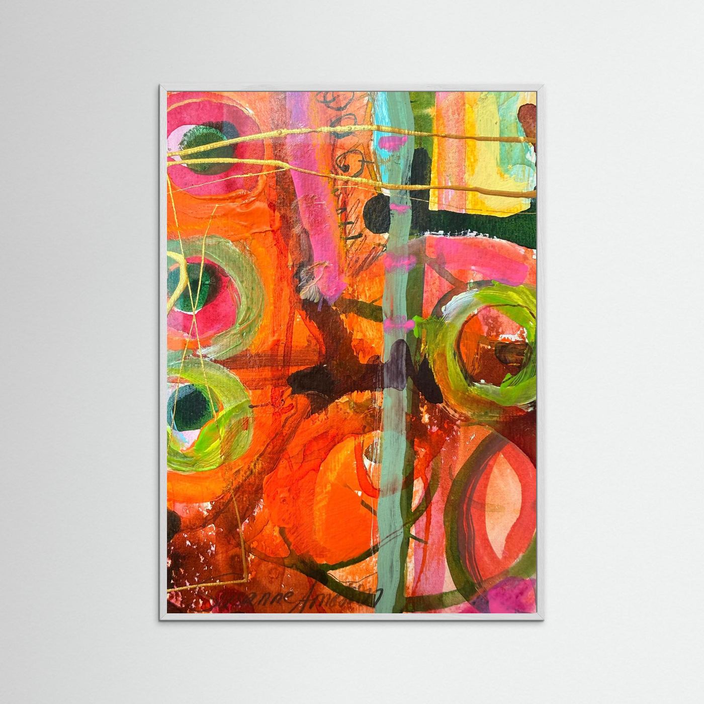 Fine art print- Abstrakt landskap- Ljusets hjärta 
