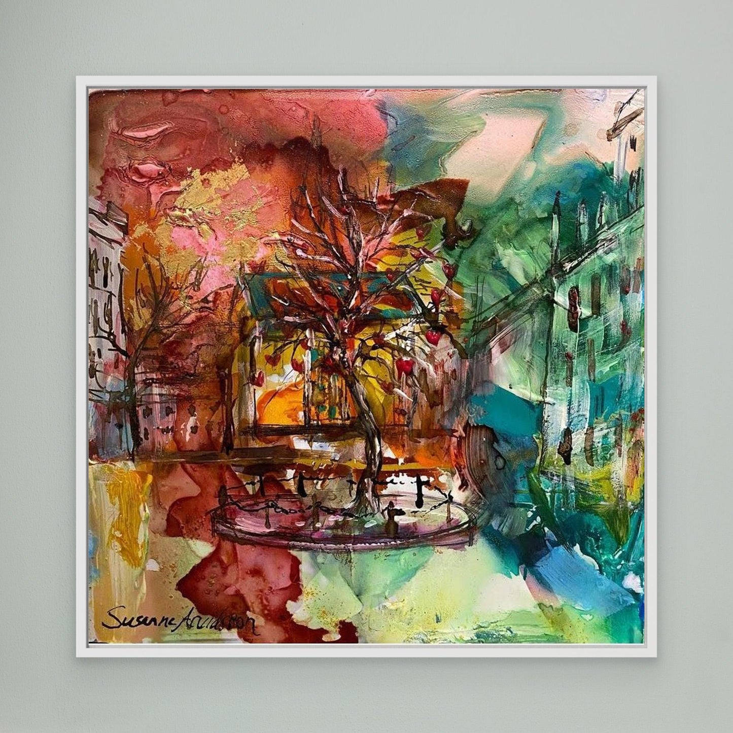 tryck på Canvas - Kärleksträdet på Stortorget