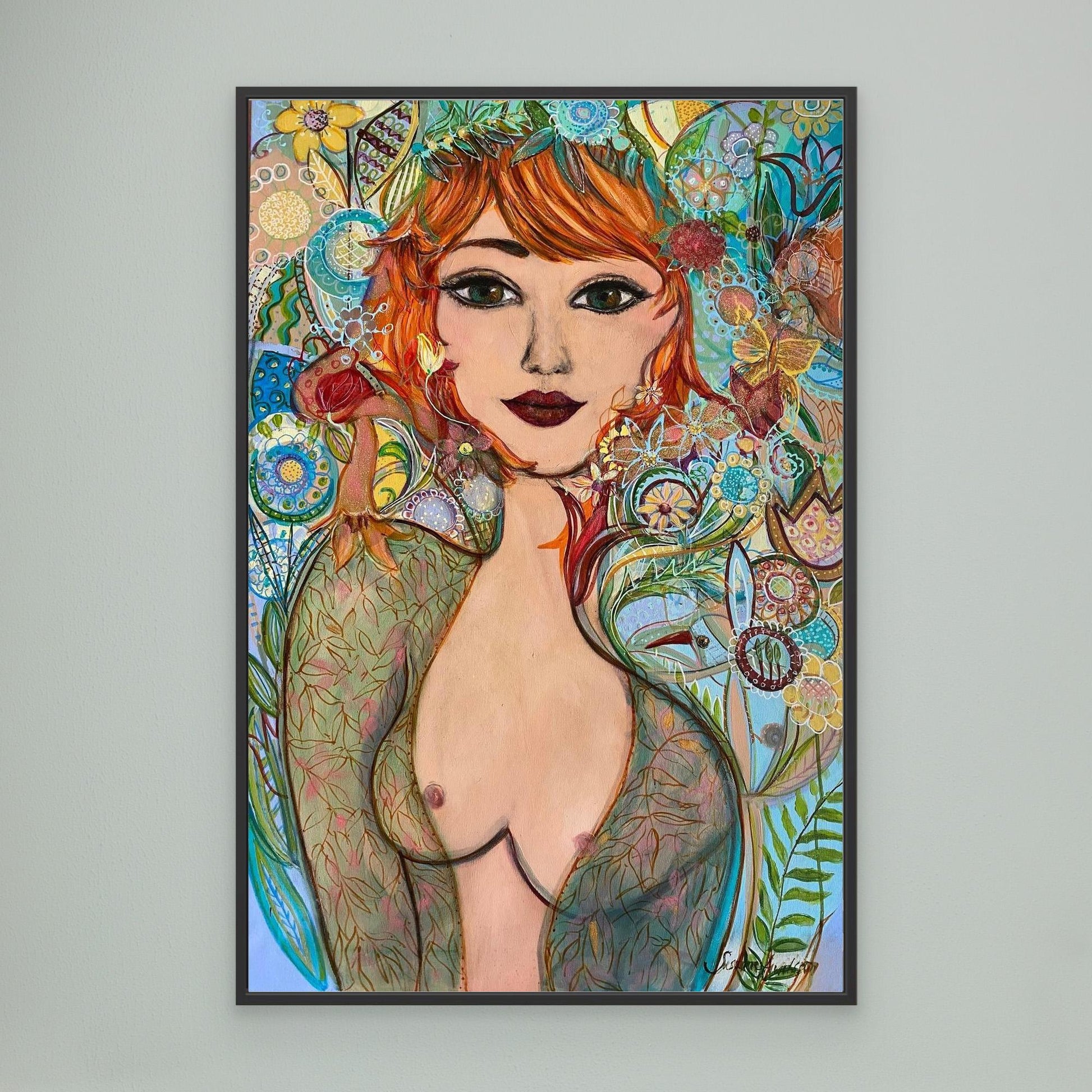 Flowergirl - Tryck på canvas