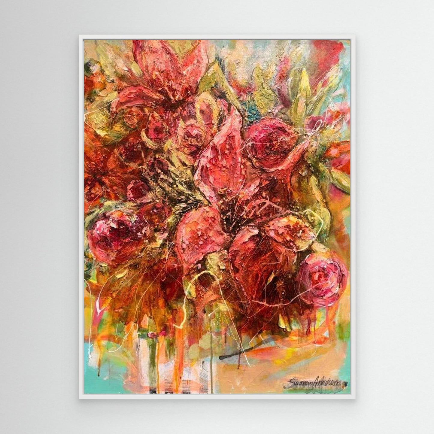 Liljor - konsttryck på canvasduk / posters 