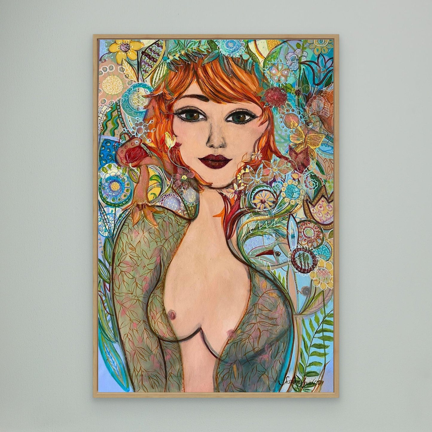 Flowergirl - Tryck på canvas