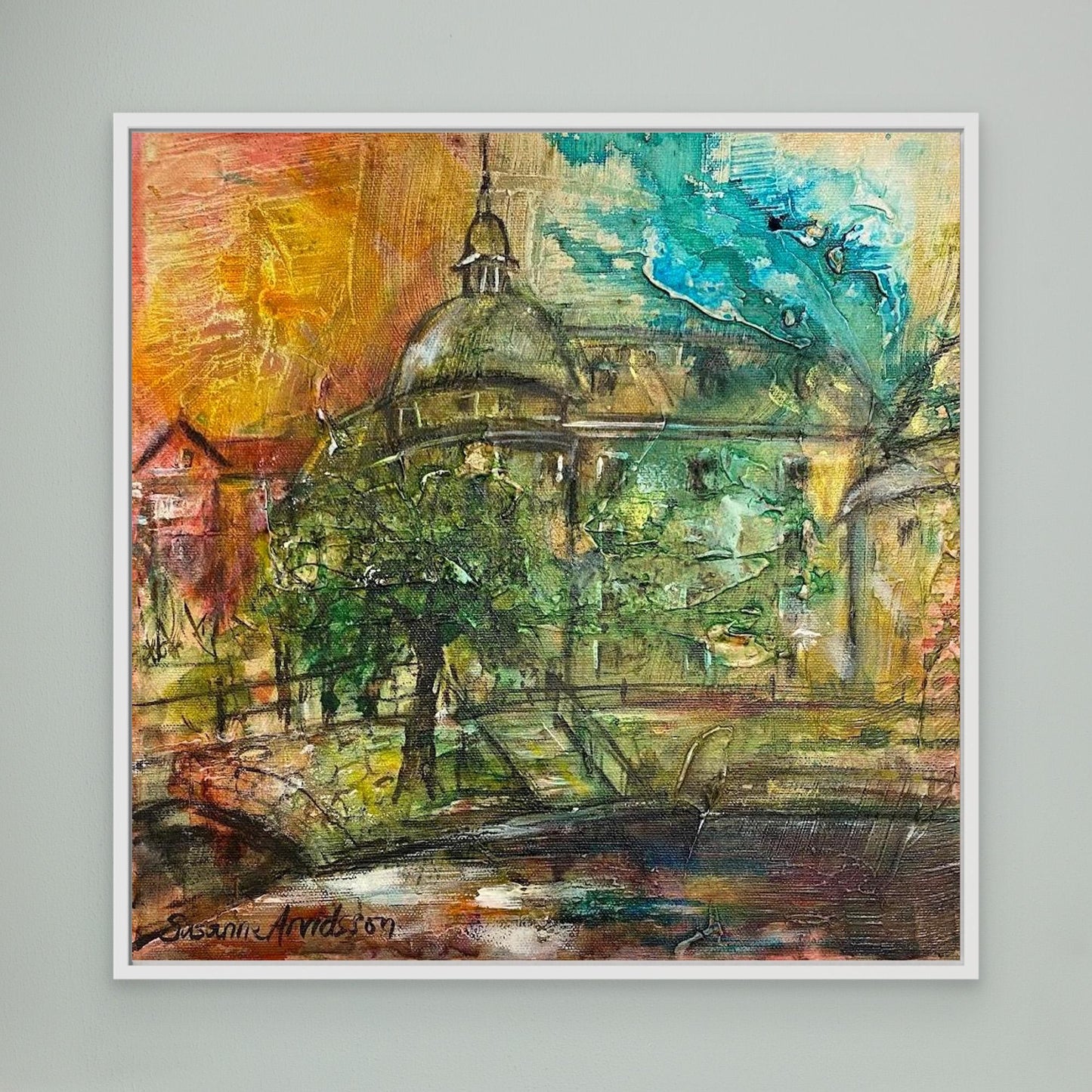 Konsttryck på canvasduk - Örebro slott