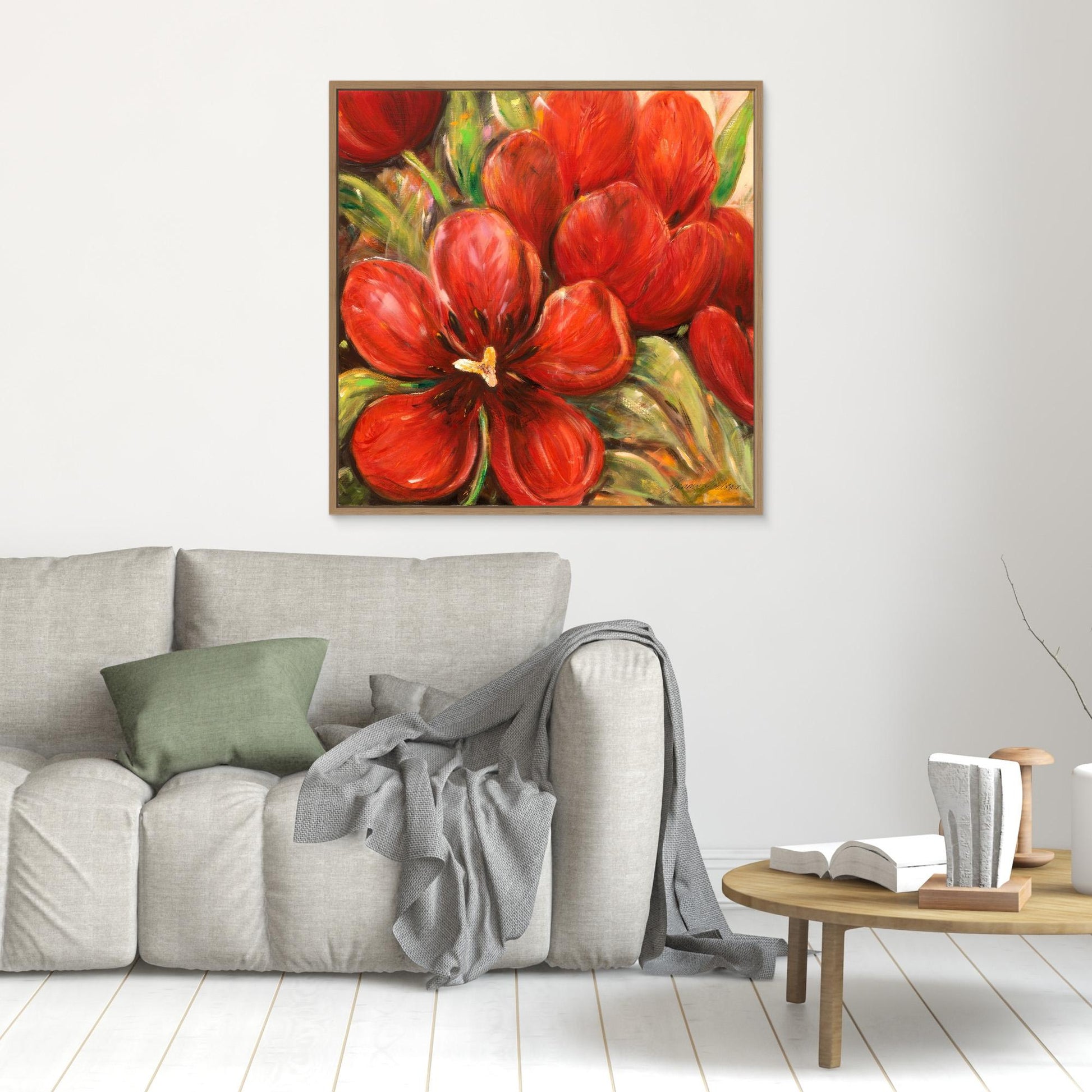 Röda tulpaner - prints on Canvas