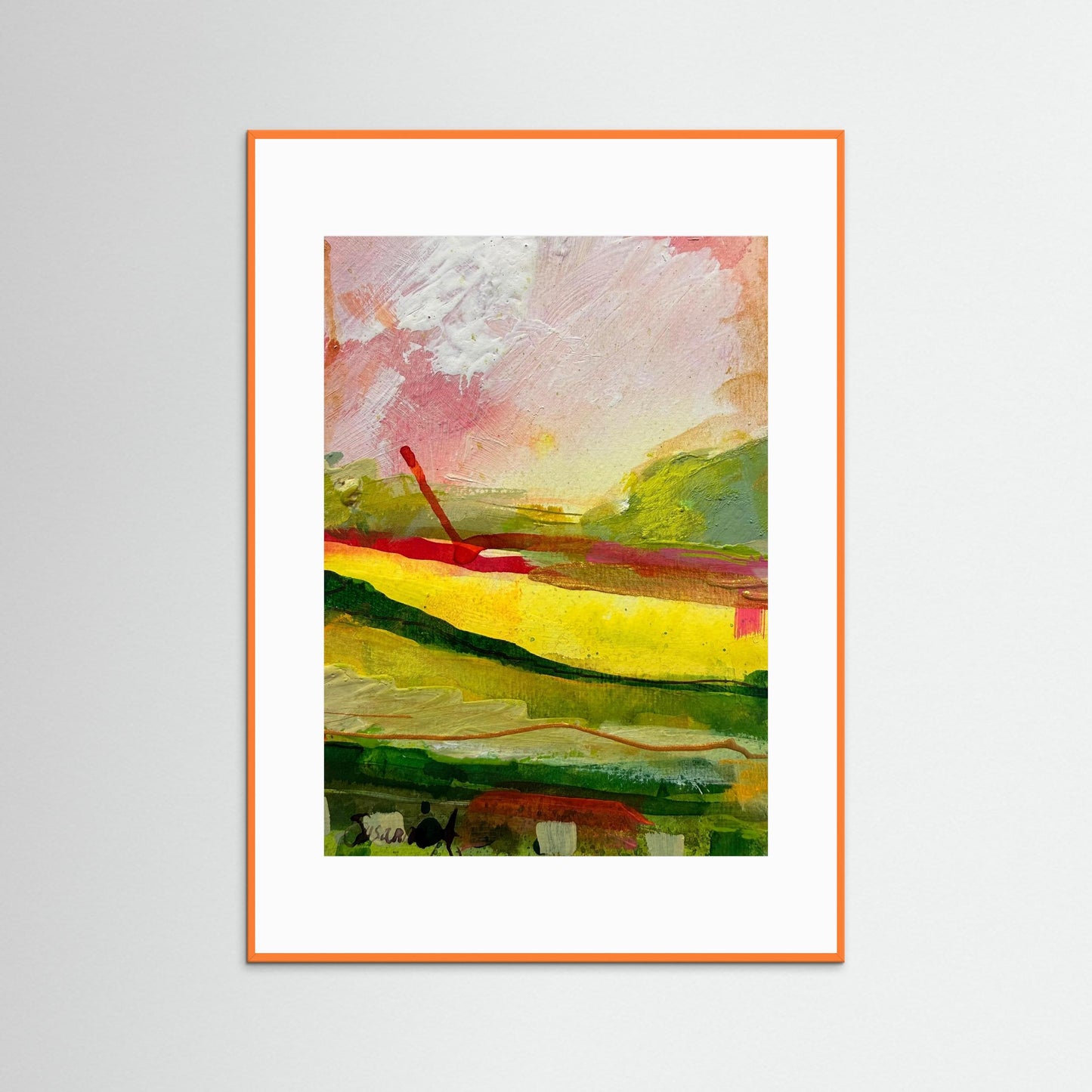Fine Art Print - Abstrakt landskap - Morgonens första ljus