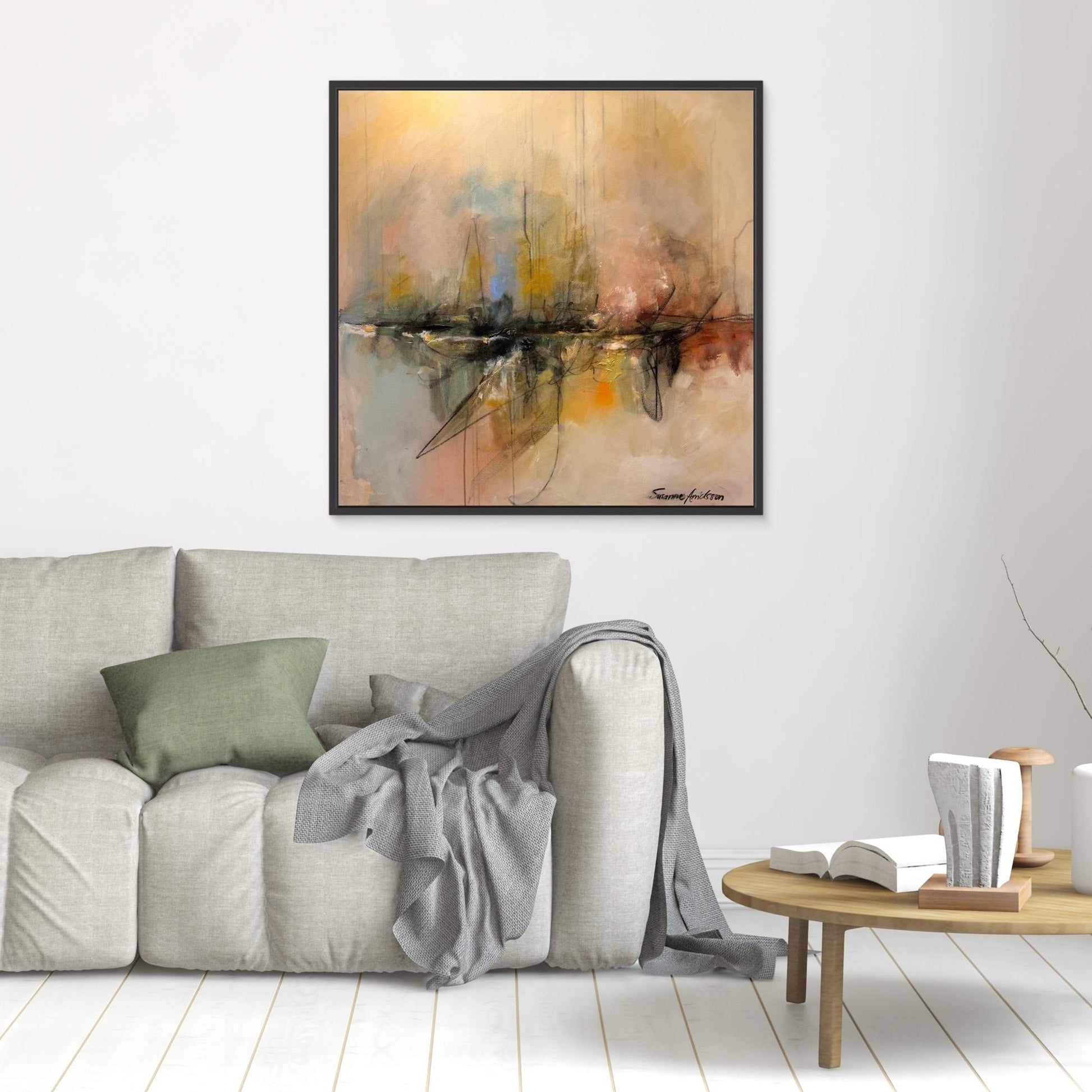 Stor canvas tavla - Braking waves