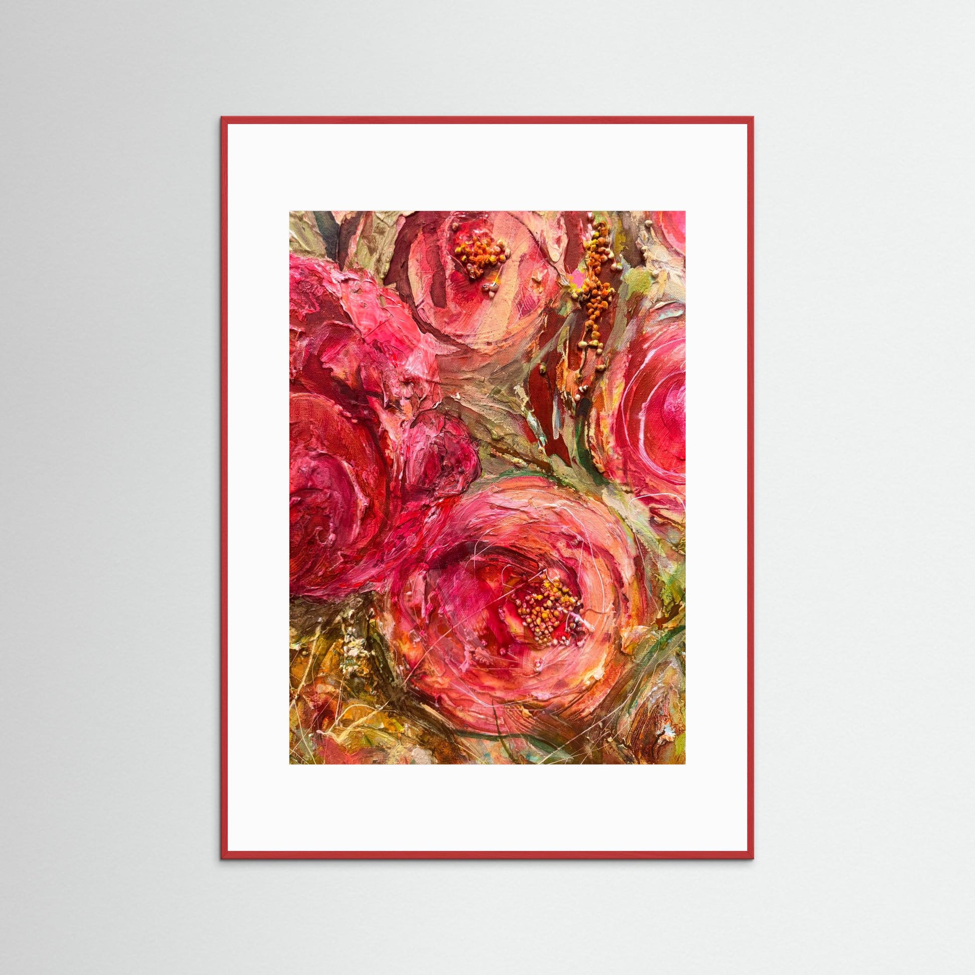 Färgglad konst - Blommor - Konsttryck- posters 