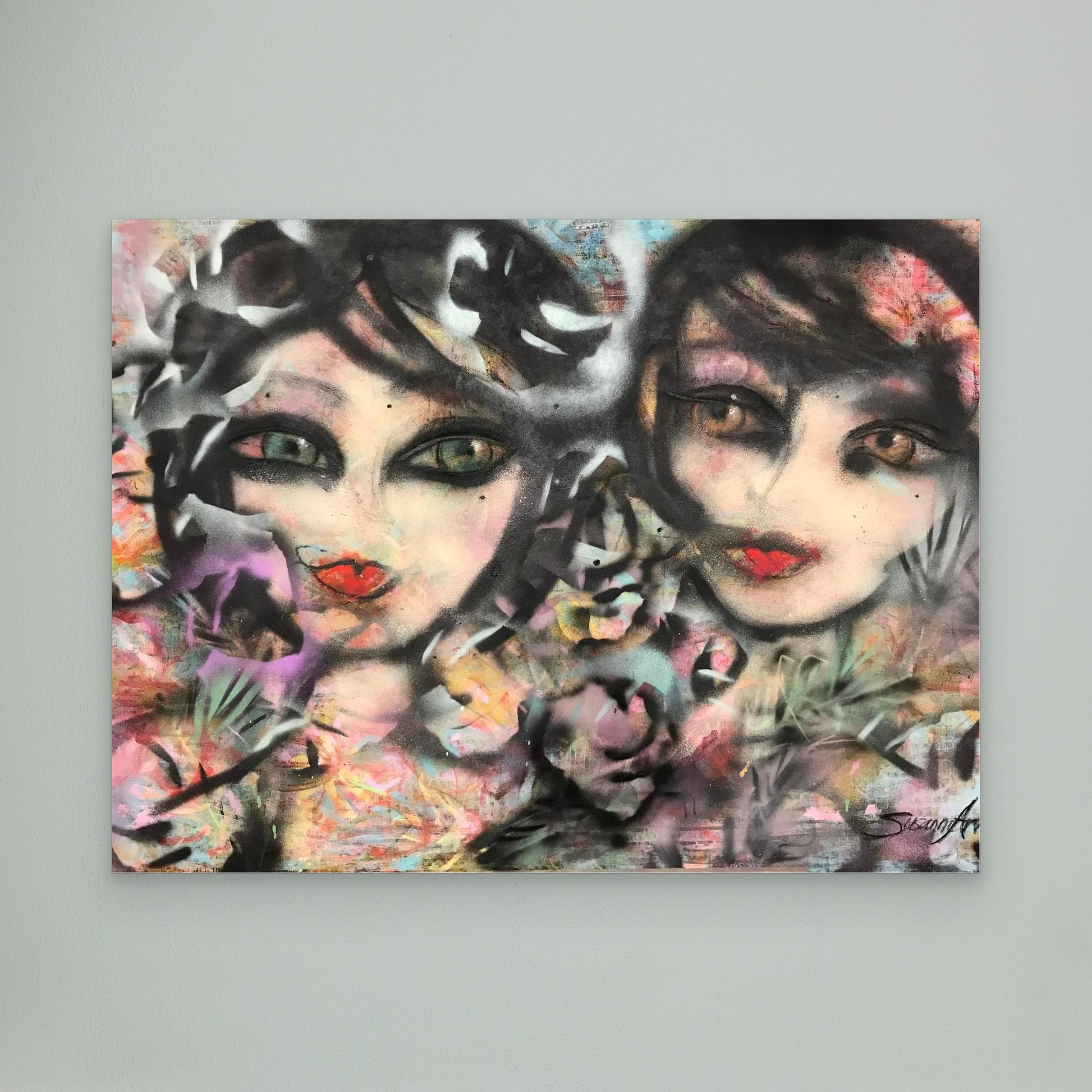 Sisters - Konsttryck på duk