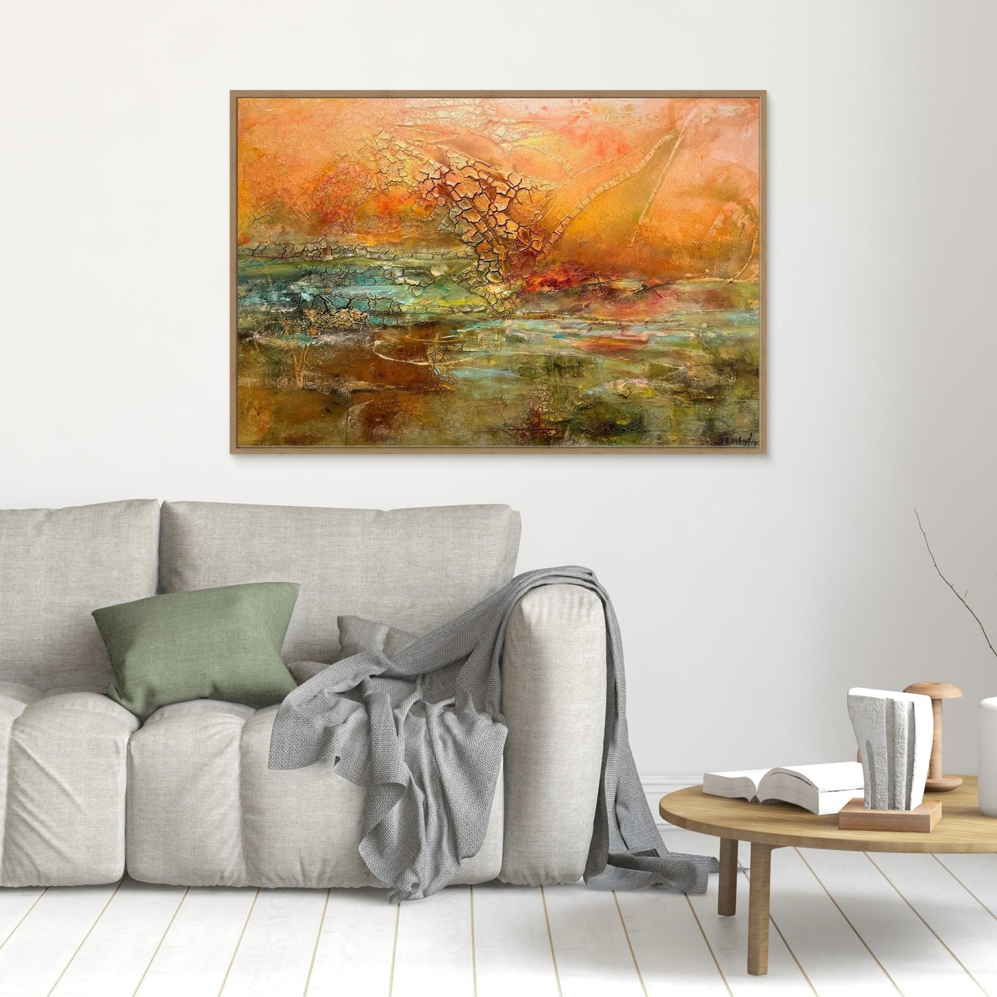 Konsttryck på canvas – Glödande Horisont 