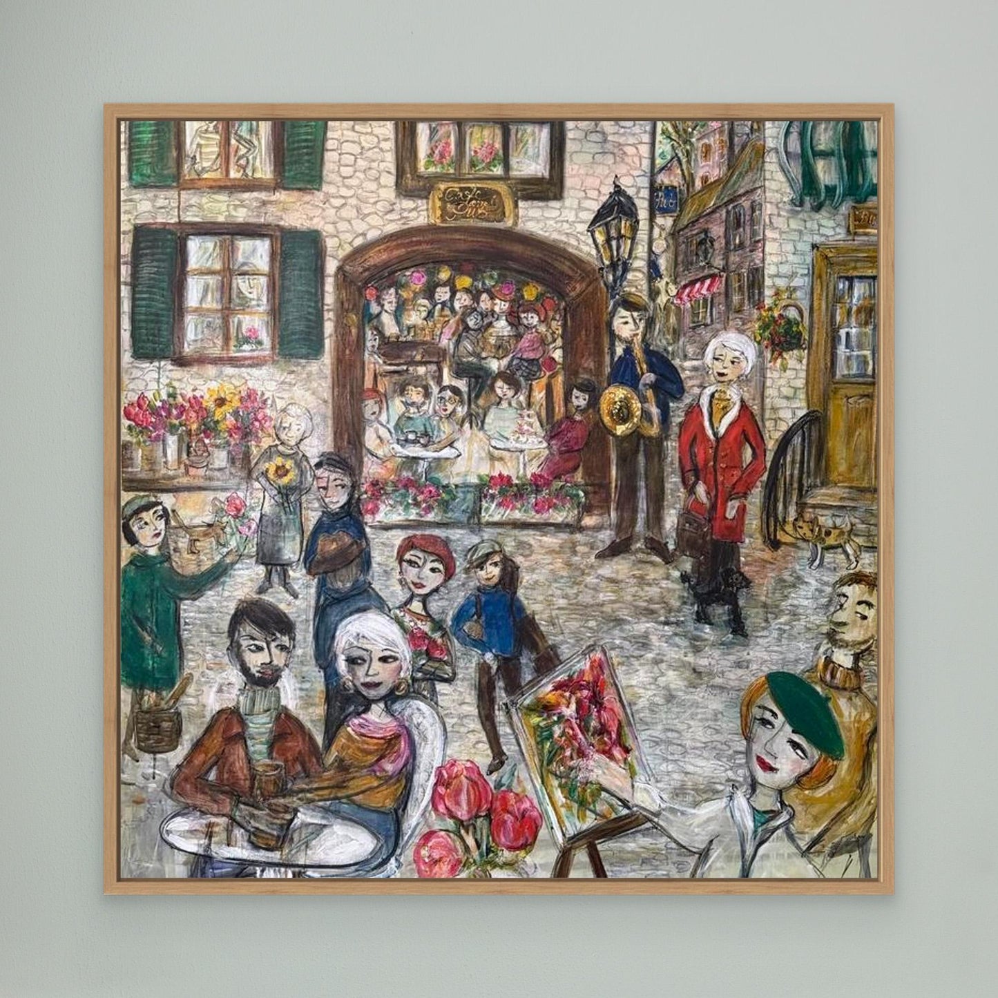 Engelsk village - Canvasprint