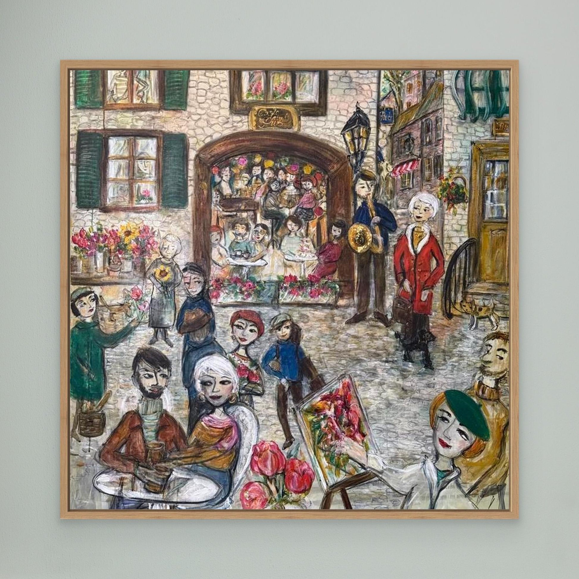Engelsk village - Canvasprint