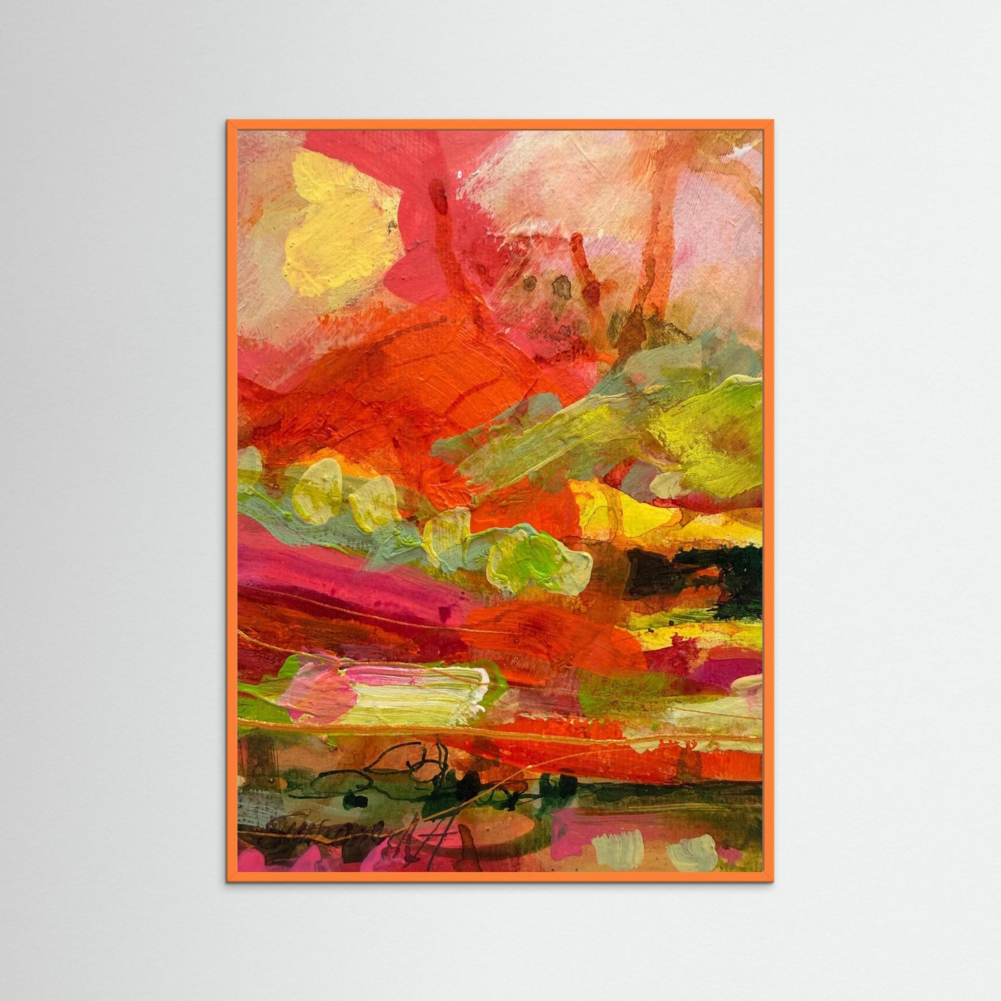Fine Art Print - Abstrakt landskap - Efter solregnet