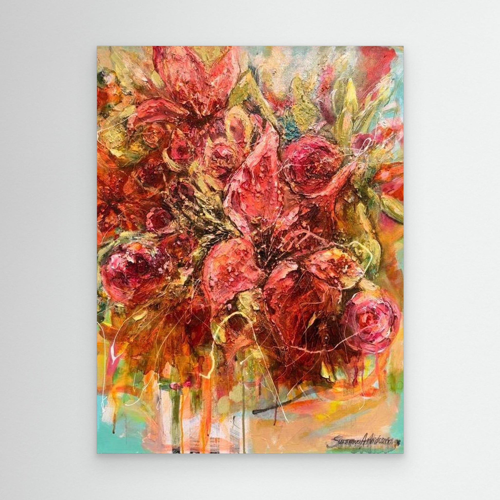 Liljor - konsttryck på canvasduk / posters 