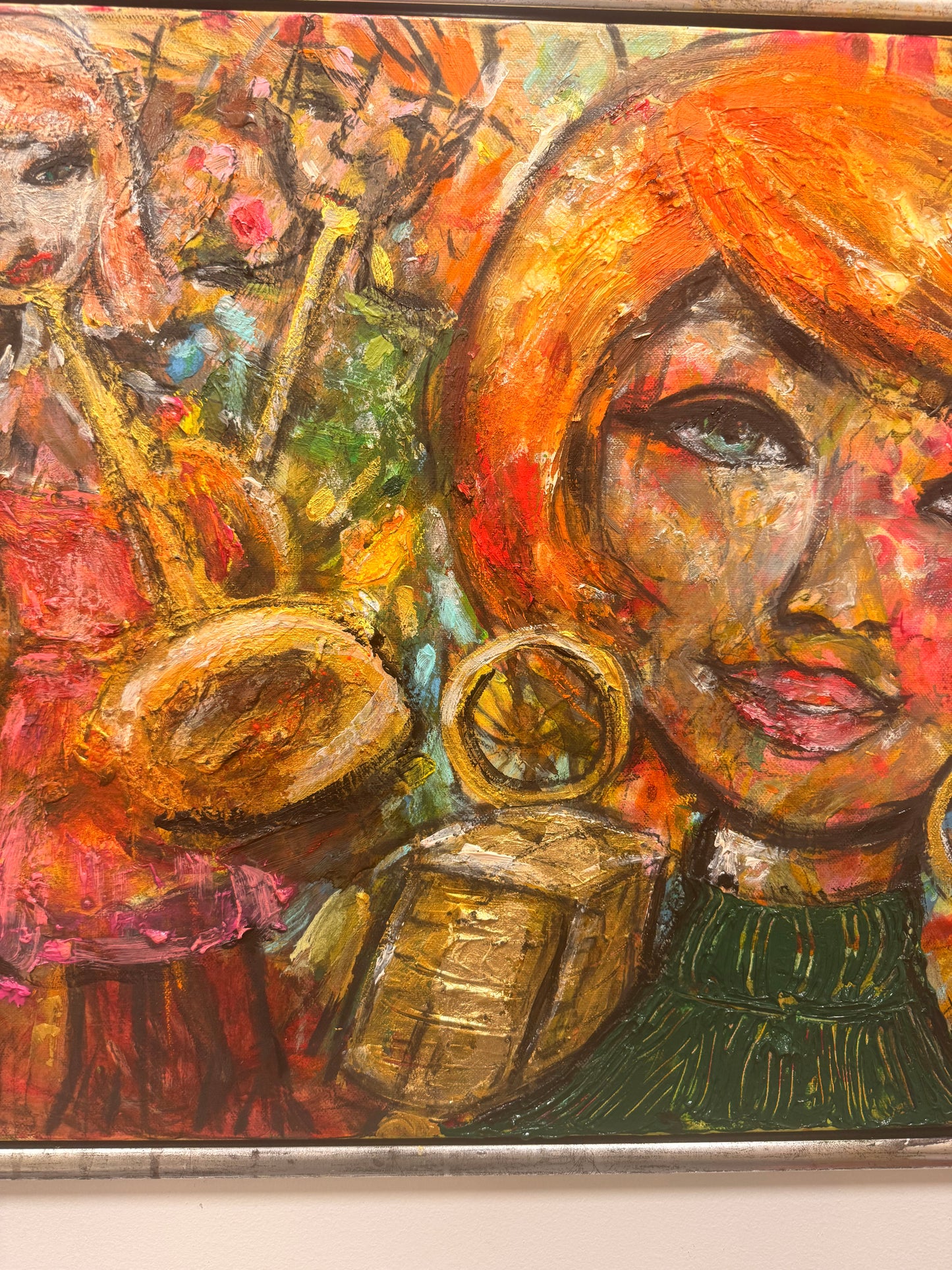 A Night of Jazz – originalmålning här visar jag en detaljbild