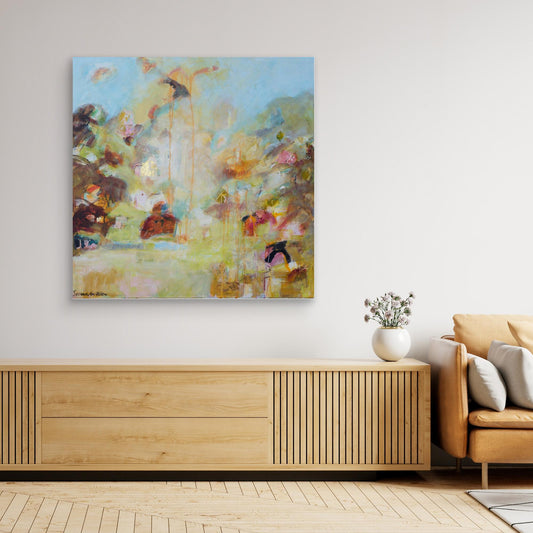 Abstrakt Landskap - Böljande Vyer - Tryck på Canvas