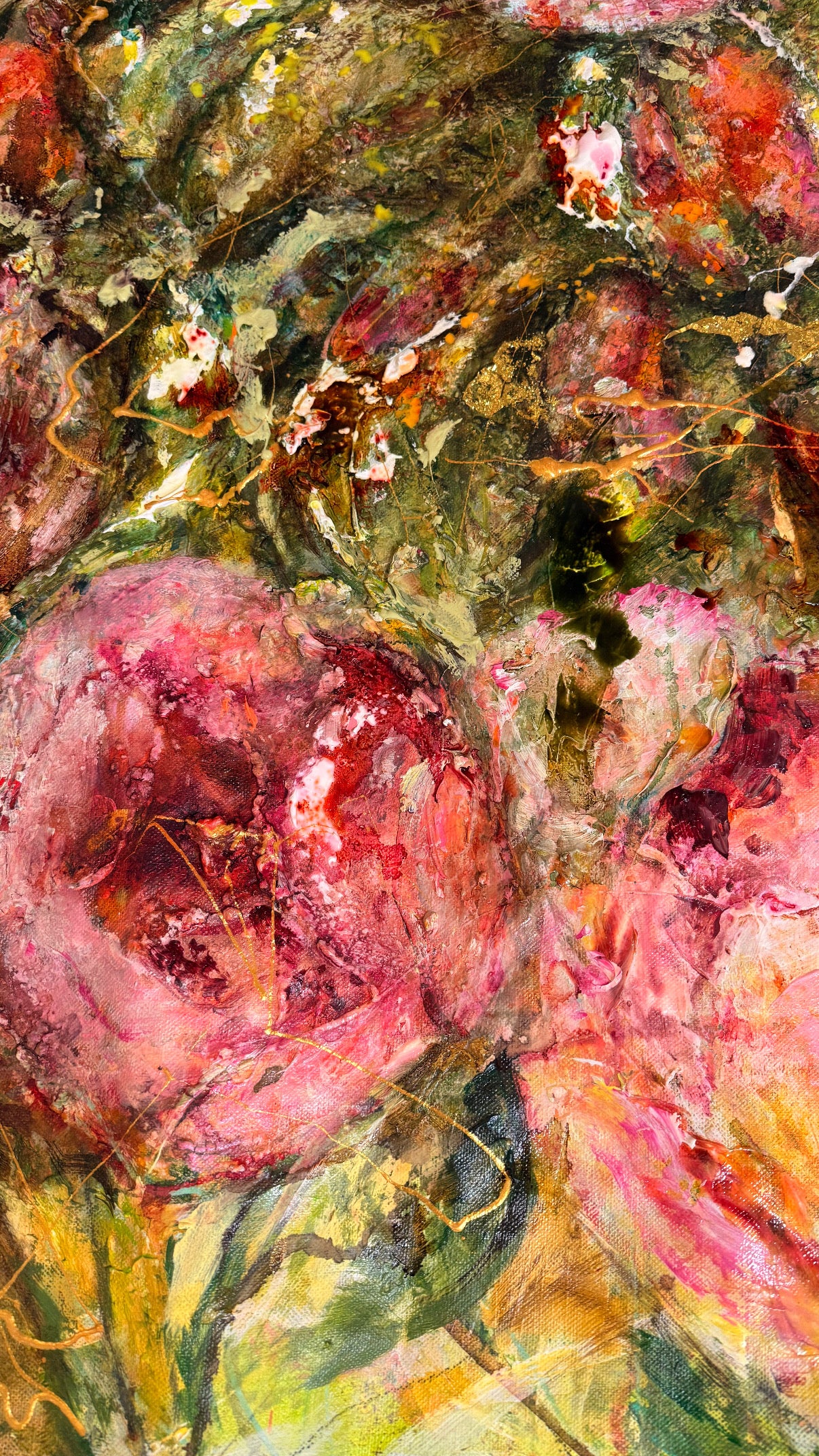 Stor tavla - färgglad originalmålning