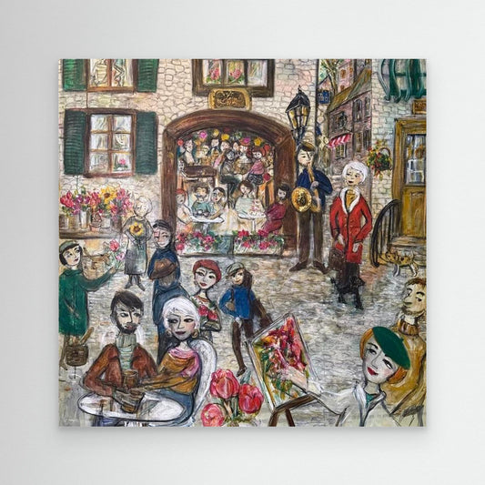 Engelsk village - Canvasprint