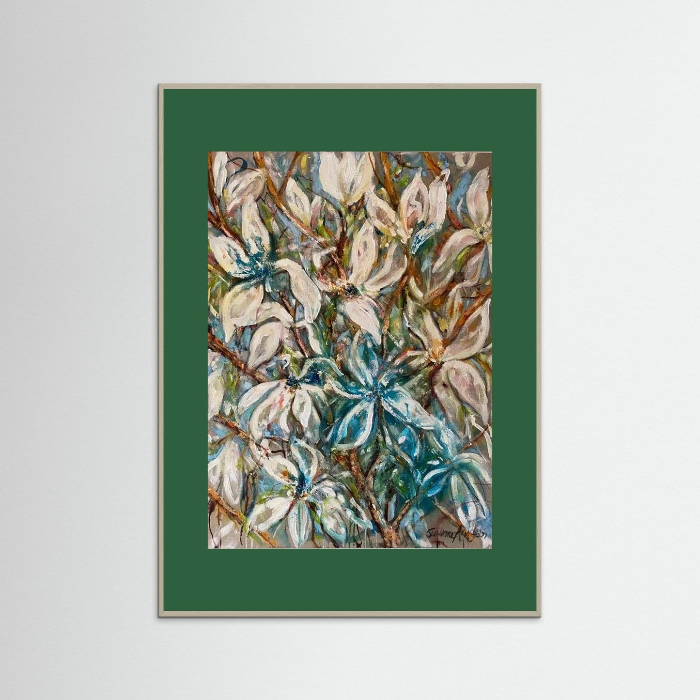 Fine Art Prints / Posters -Modern konst - Abstrakt tavla - Magnolia