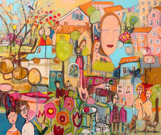 Original målning- Kalas