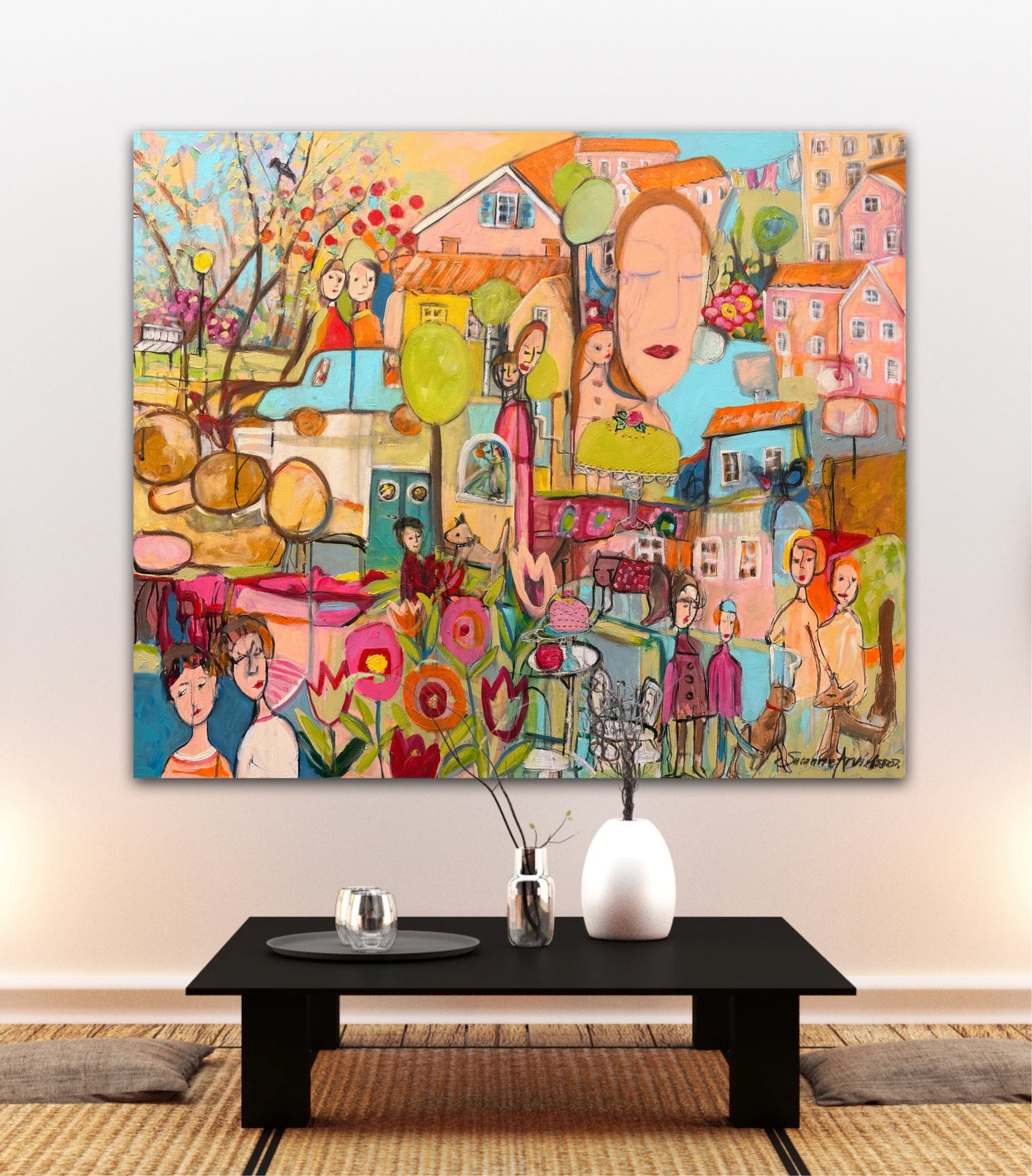 Original målning- Kalas