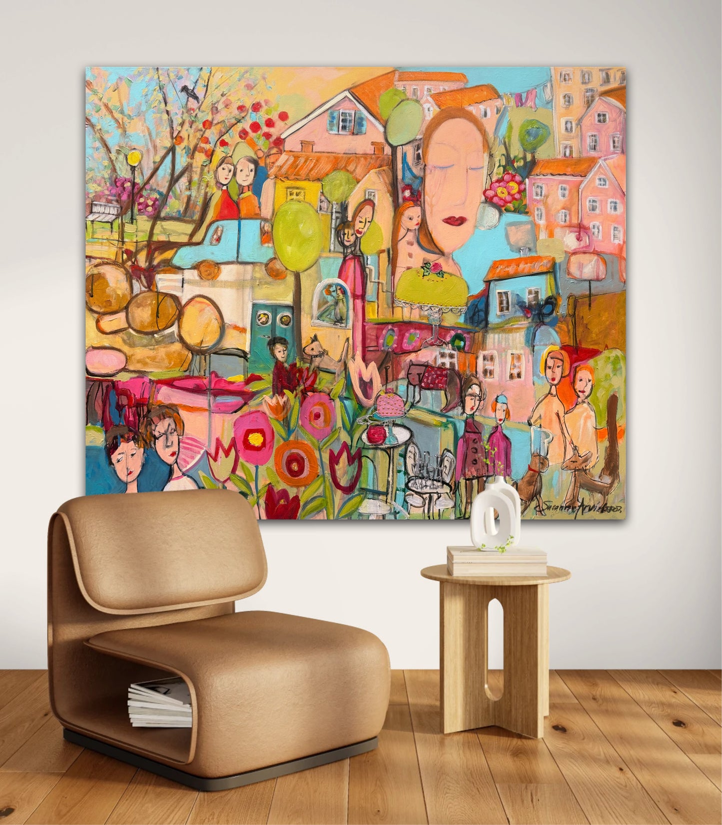 Original målning- Kalas