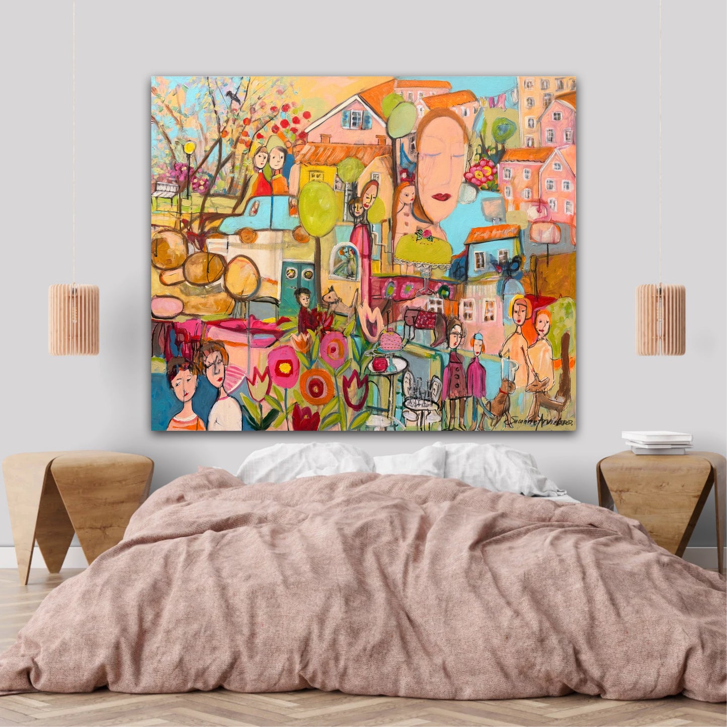 Original målning- Kalas