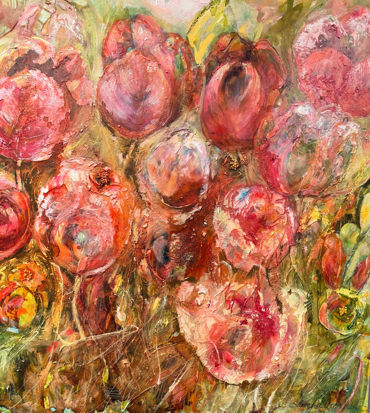 Färgglada tavlor - Tulpaner